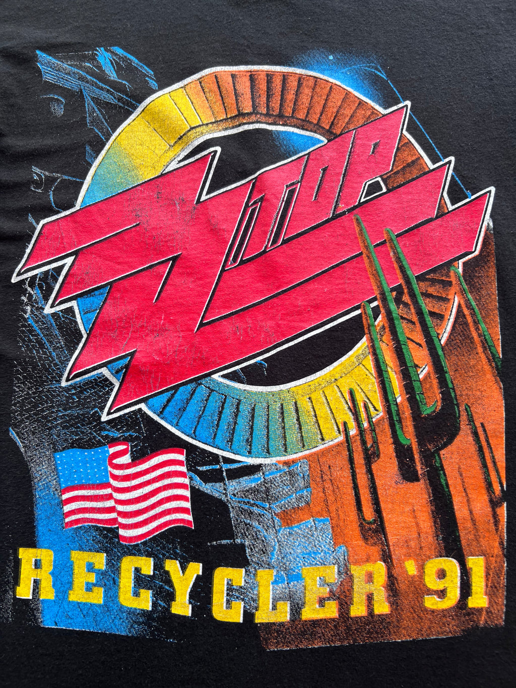 1990s ZZ Top Black Crowes Shirt Large