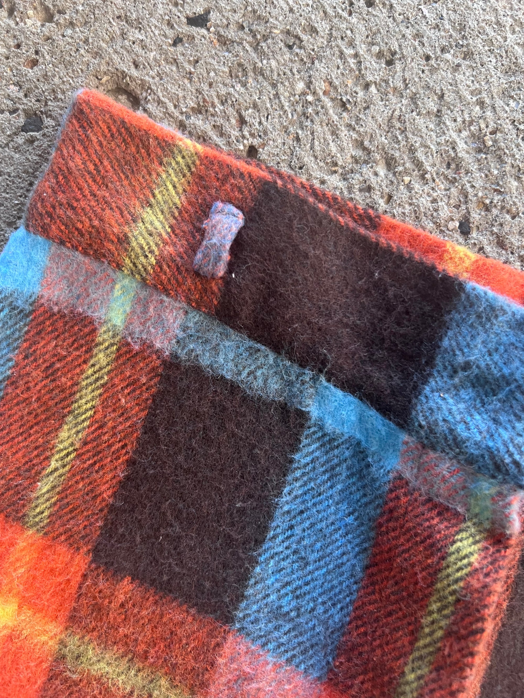 1970s Plaid Flare Pants 26x30