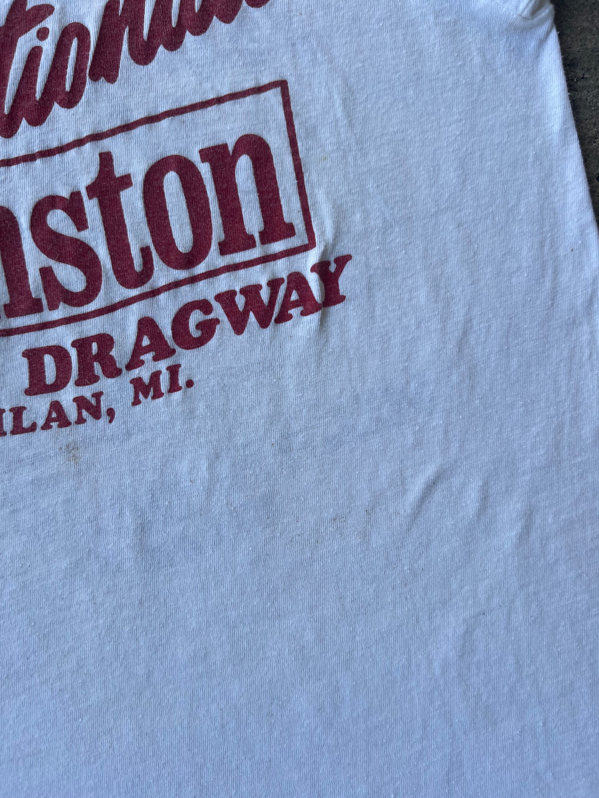 1981 Northern Nationals Milan Dragway Shirt Large