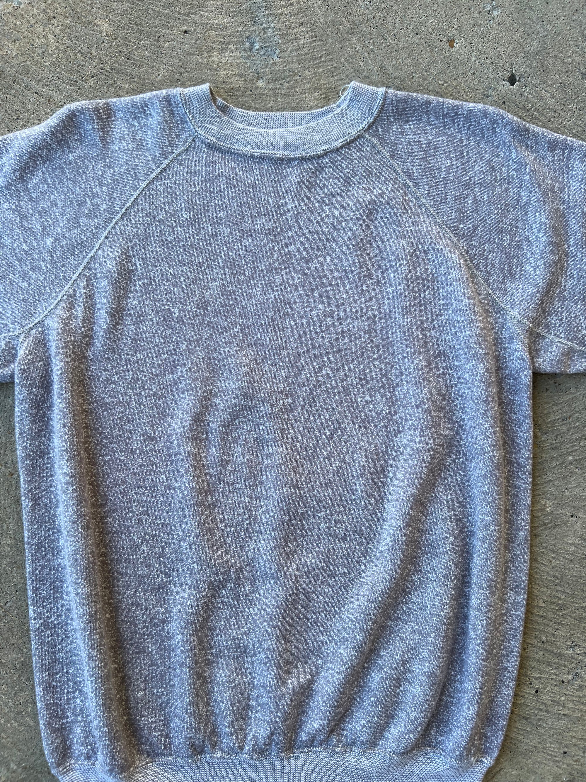 1970s Heather Gray Raglan Sweatshirt TLC Large