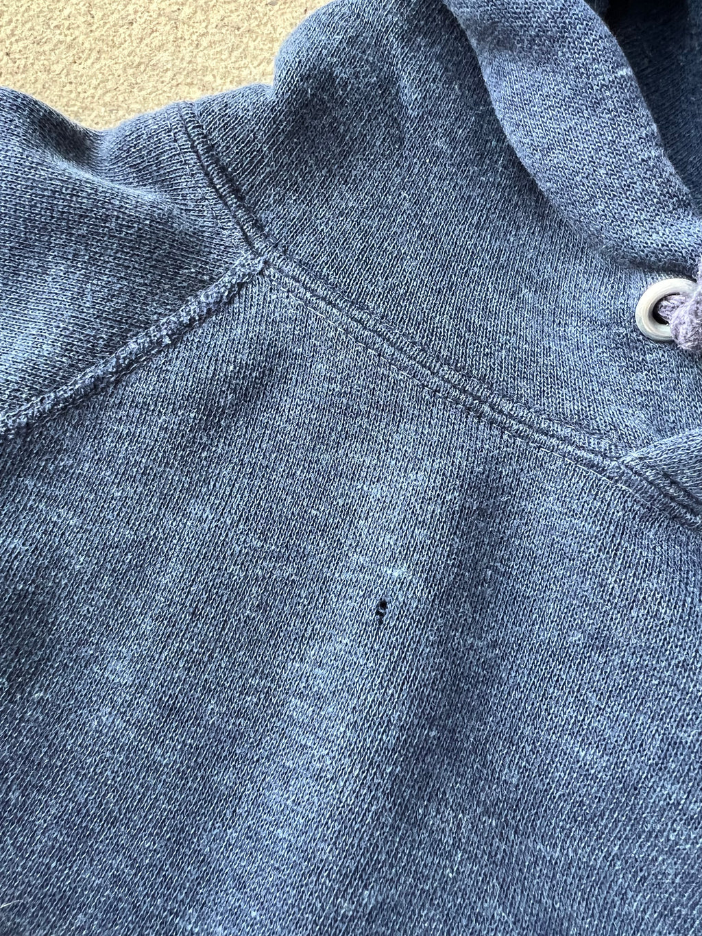 1970s Edinboro State Raglan Hoodie Velva Sheen