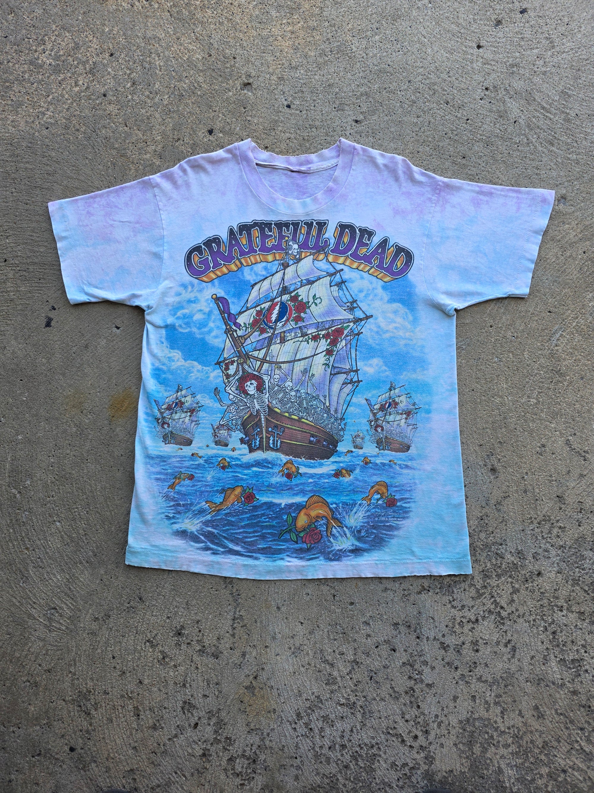 1990s Grateful Dead Ship Of Fools Shirt Large