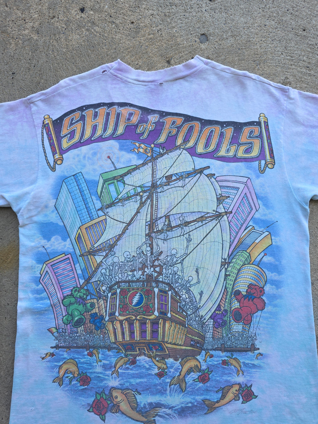 1990s Grateful Dead Ship Of Fools Shirt Large