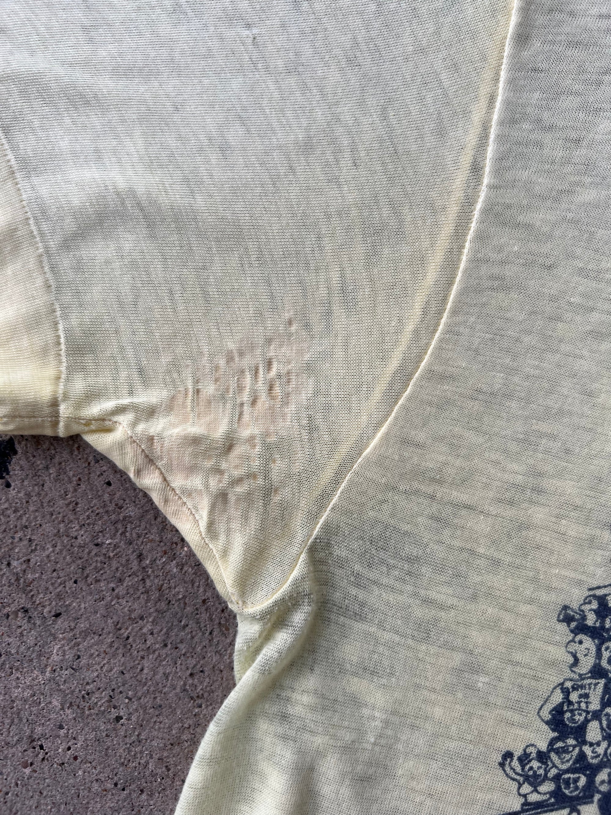 1970s Backyard Brawl Pitt WVU Shirt Medium