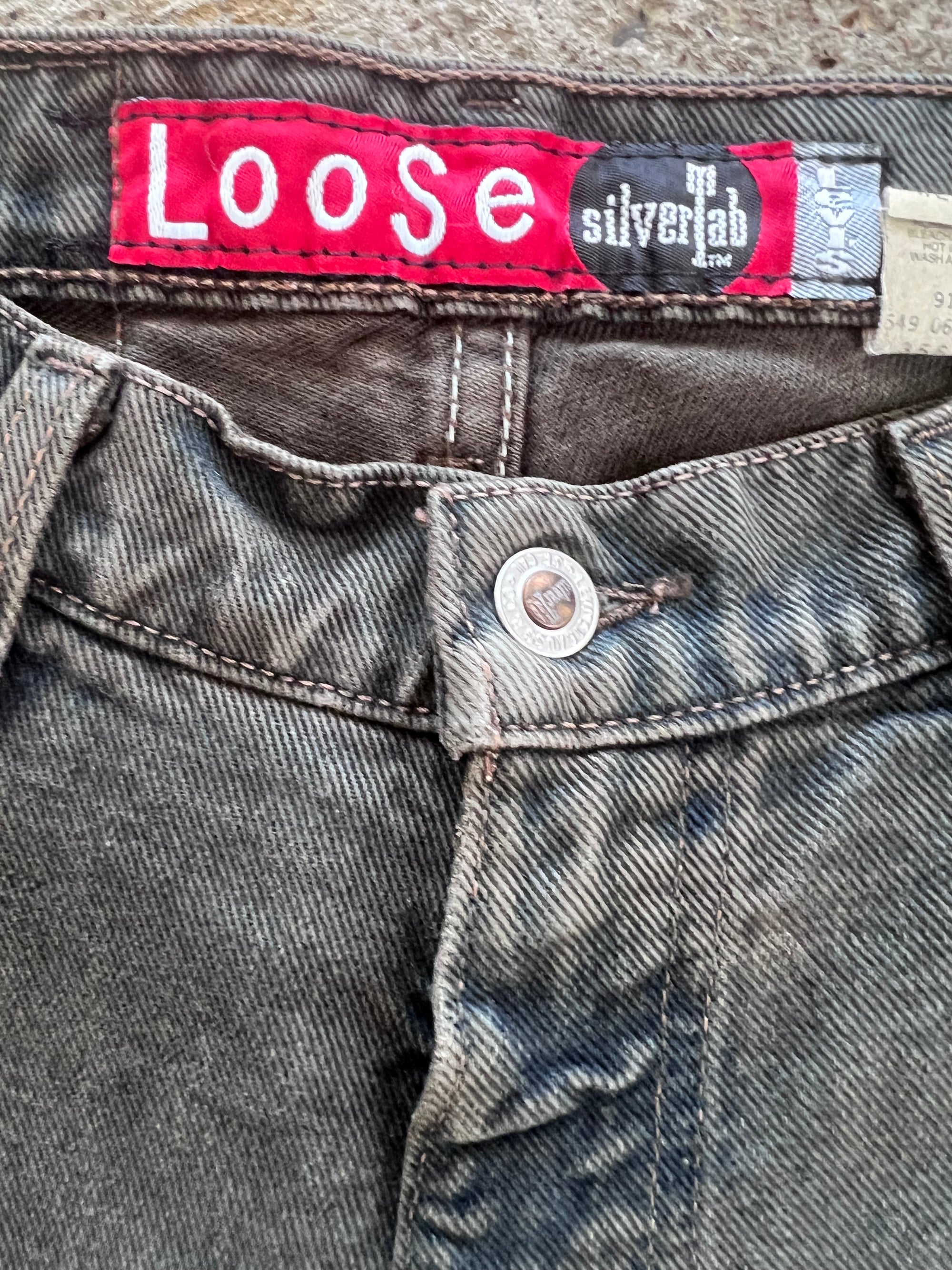 1990s Silver Tab Loose Fit Jeans 29x34