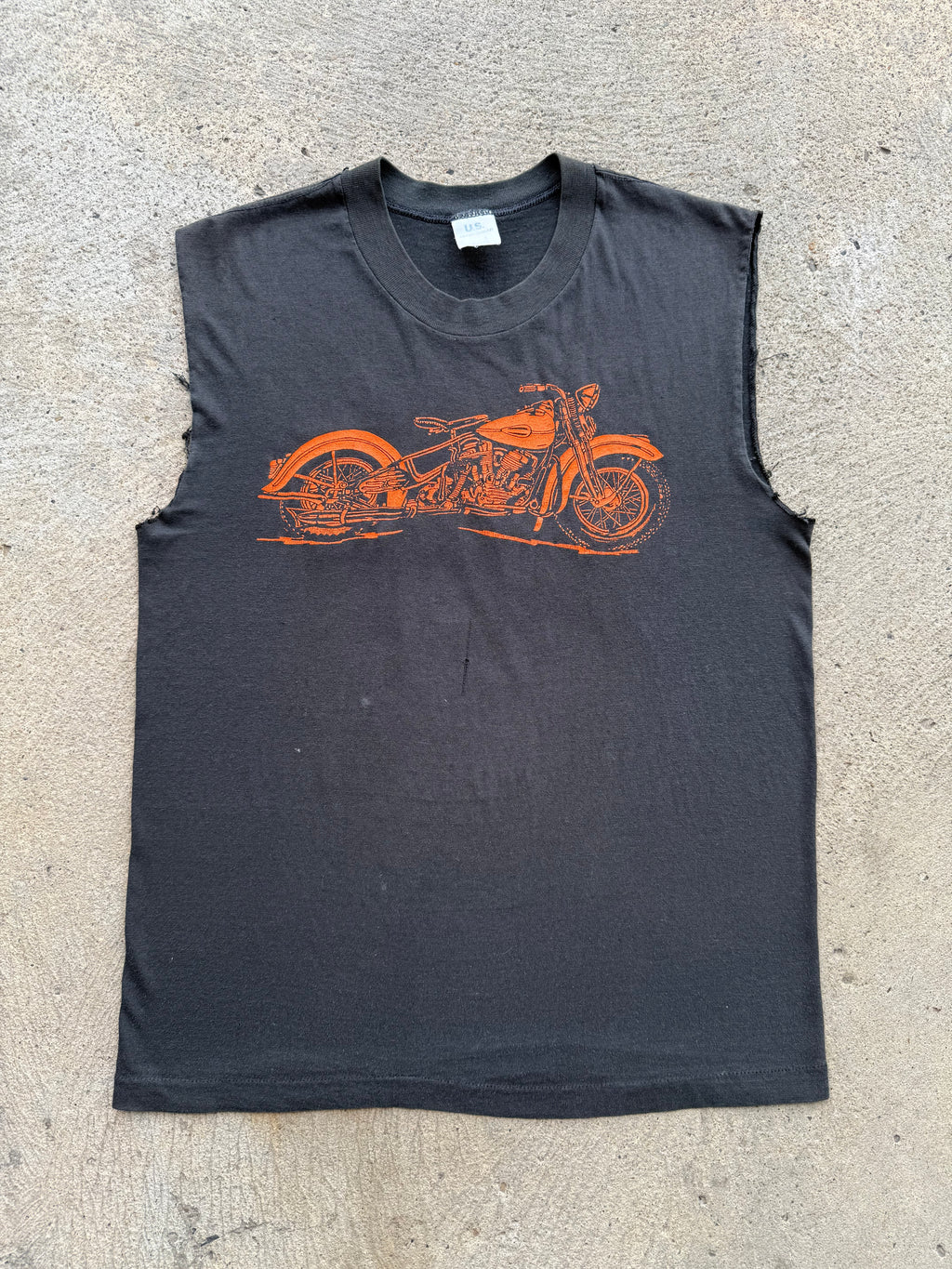 1980s Harley "The Shop" Jeanette Pa Sleeveless Shirt Large