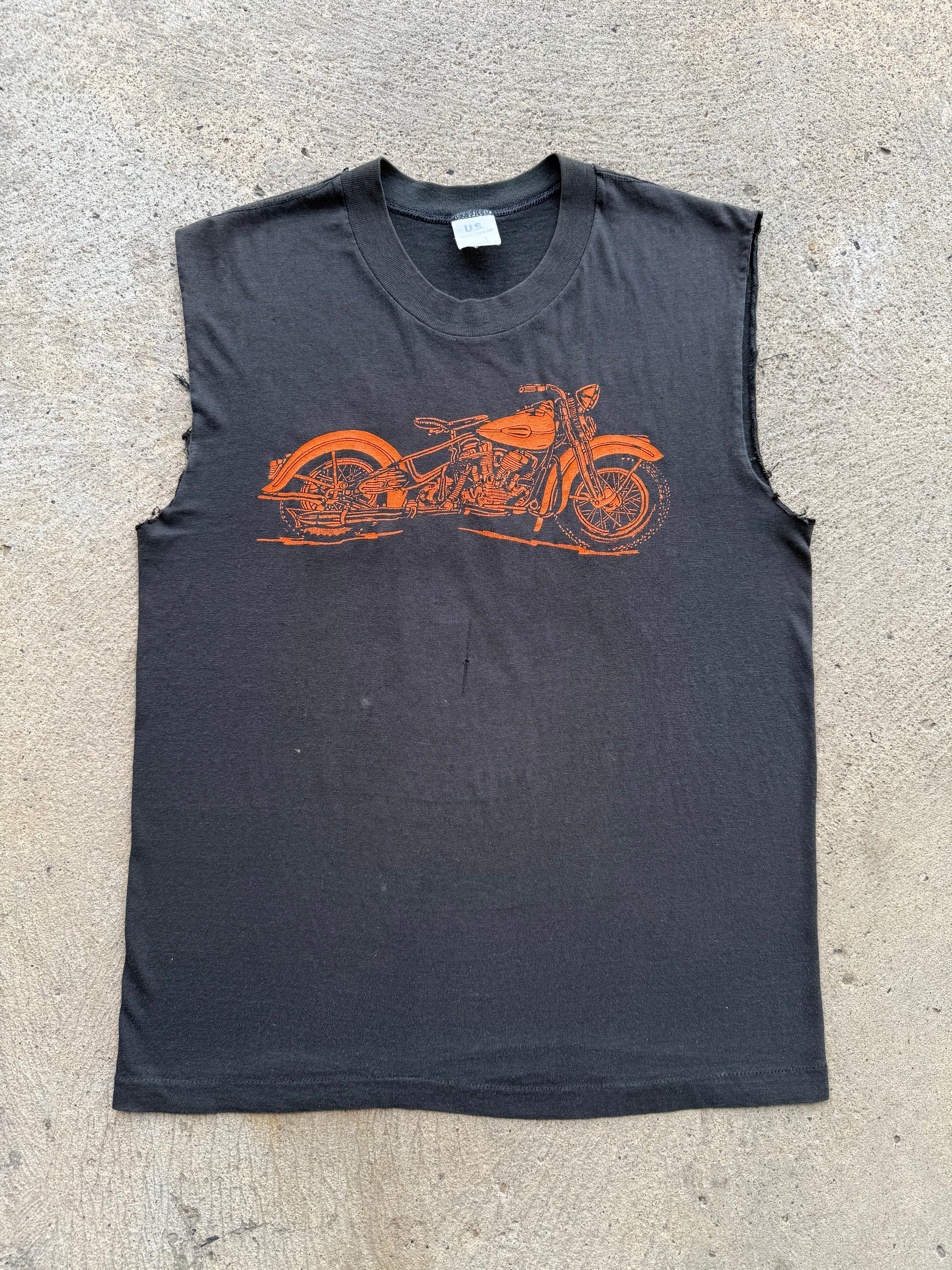 1980s Harley "The Shop" Jeanette Pa Sleeveless Shirt Large