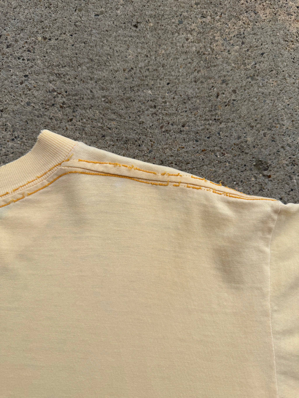 1960s 70s Yellow Pocket Shirt