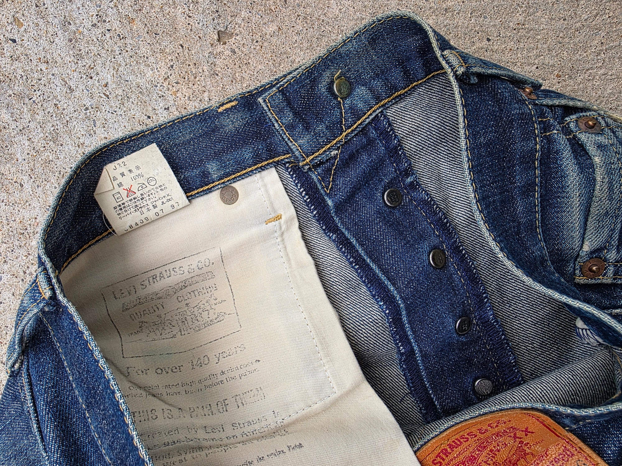 1990s Levis LVC 503B Redline Selvedge Jeans 30