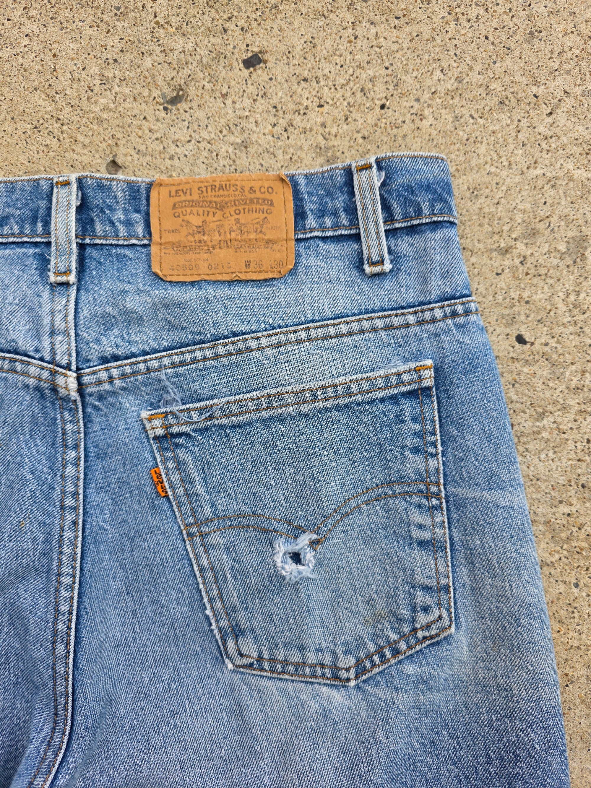 1980s Levis Orange Tab 36x30