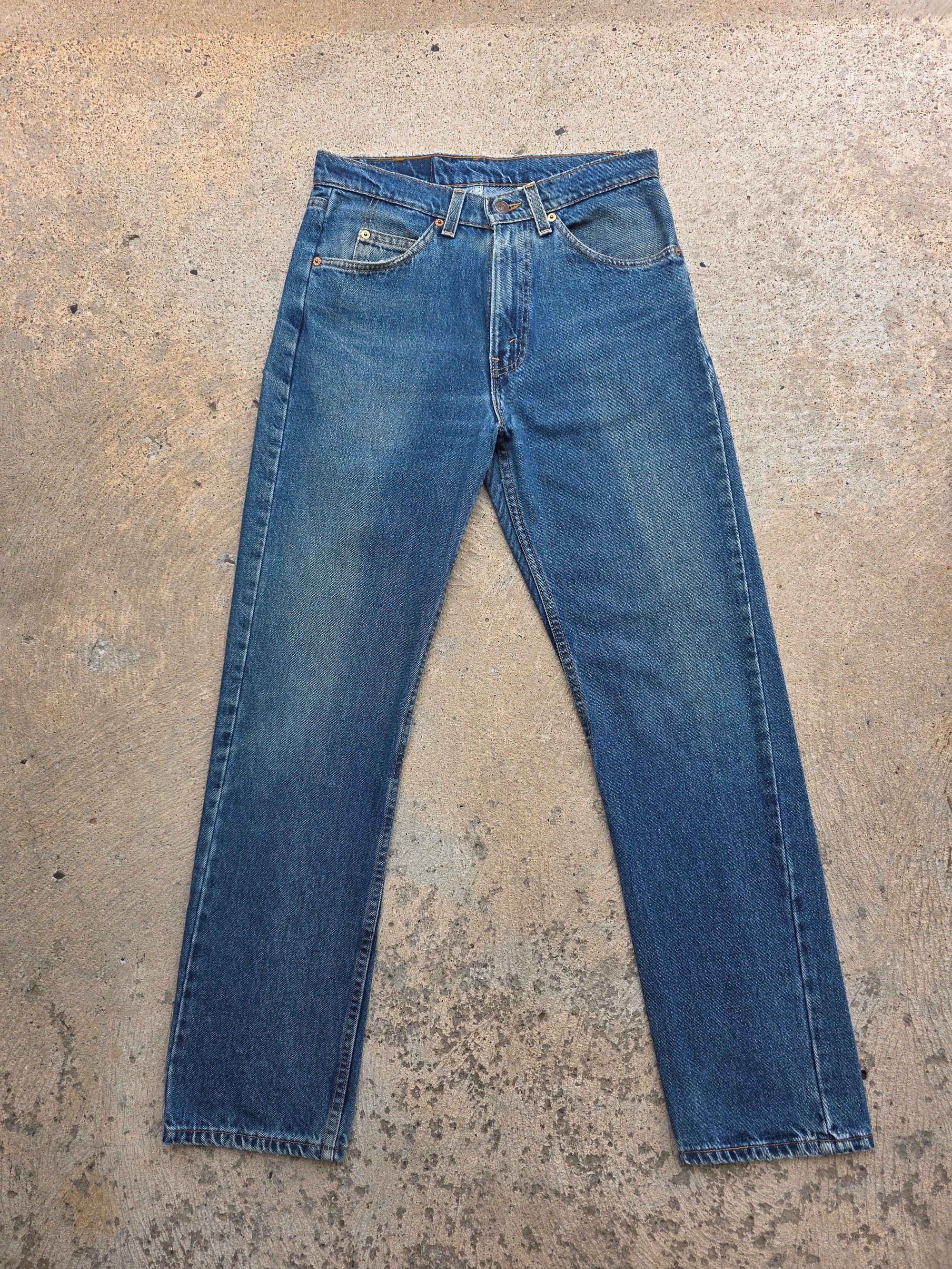 1990s Levis 505 Regular Fit Straight Leg 31x32 Orange Tab