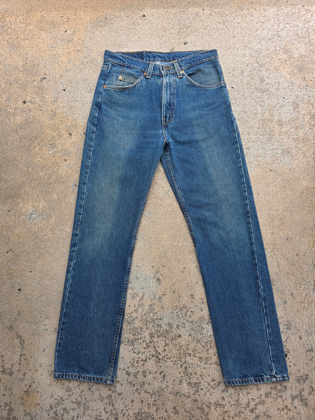 1990s Levis 505 Regular Fit Straight Leg 31x32 Orange Tab