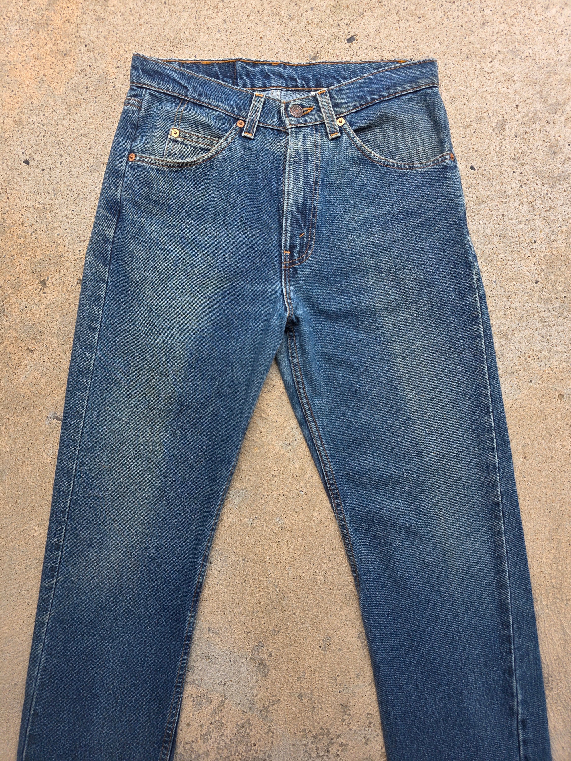 1990s Levis 505 Regular Fit Straight Leg 31x32 Orange Tab