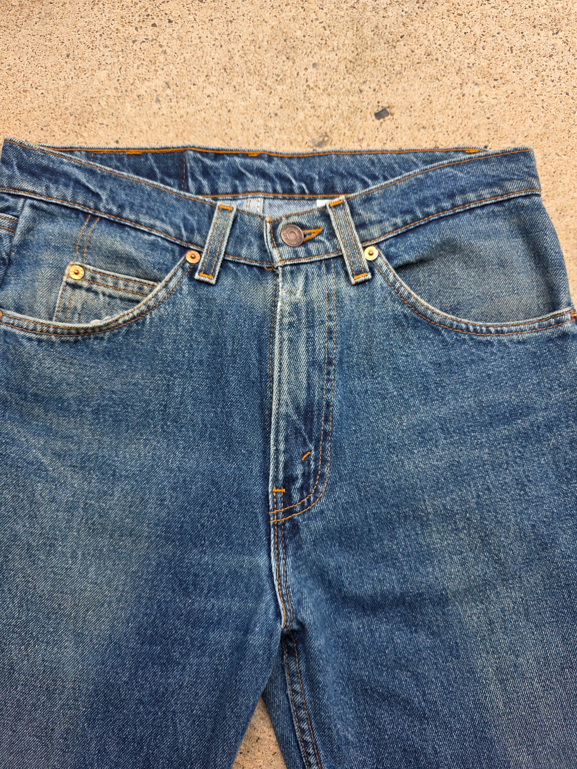 1990s Levis 505 Regular Fit Straight Leg 31x32 Orange Tab