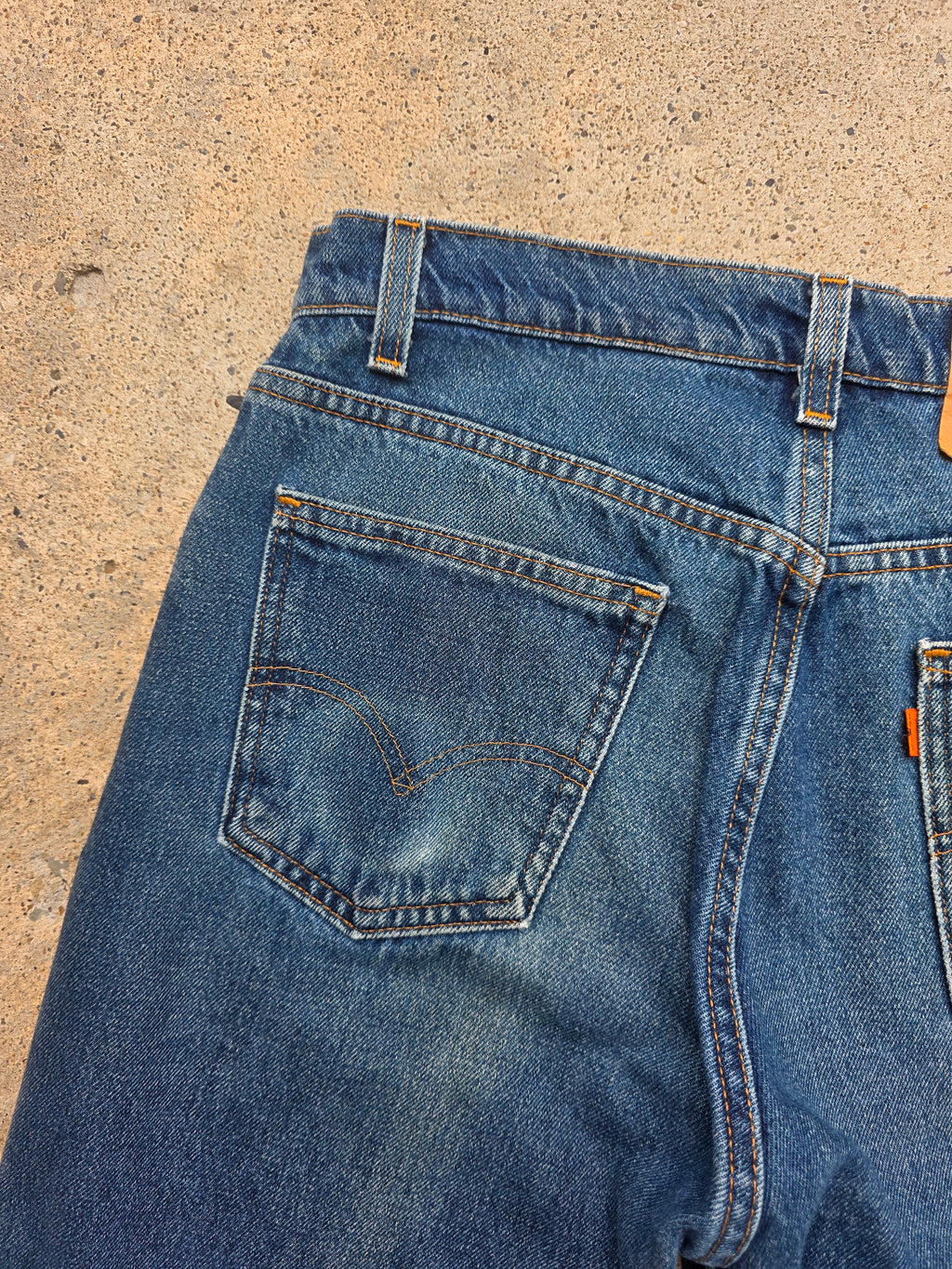 1990s Levis 505 Regular Fit Straight Leg 31x32 Orange Tab