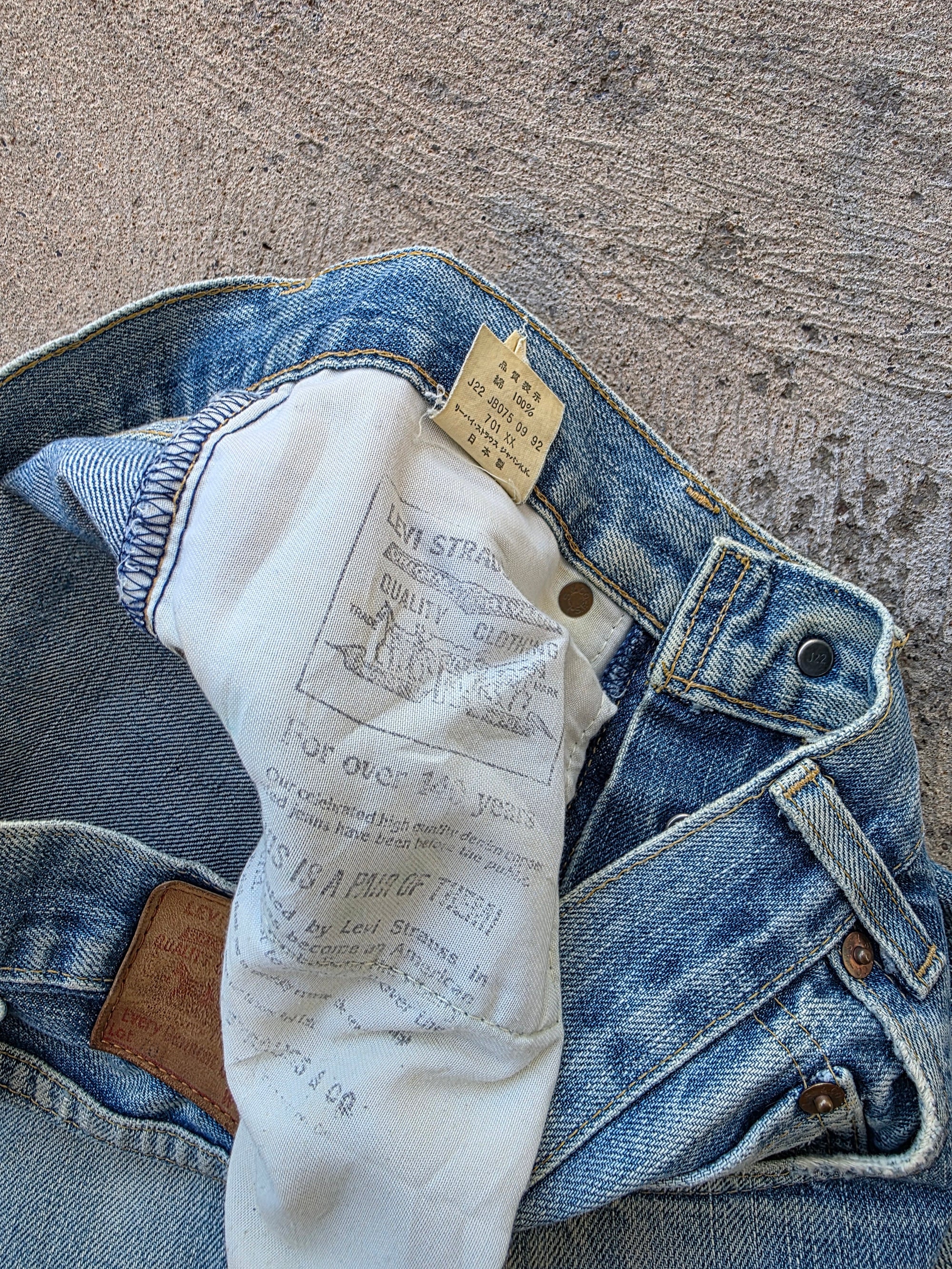 1990s Levis Lvc 701xx Redline Selvedge