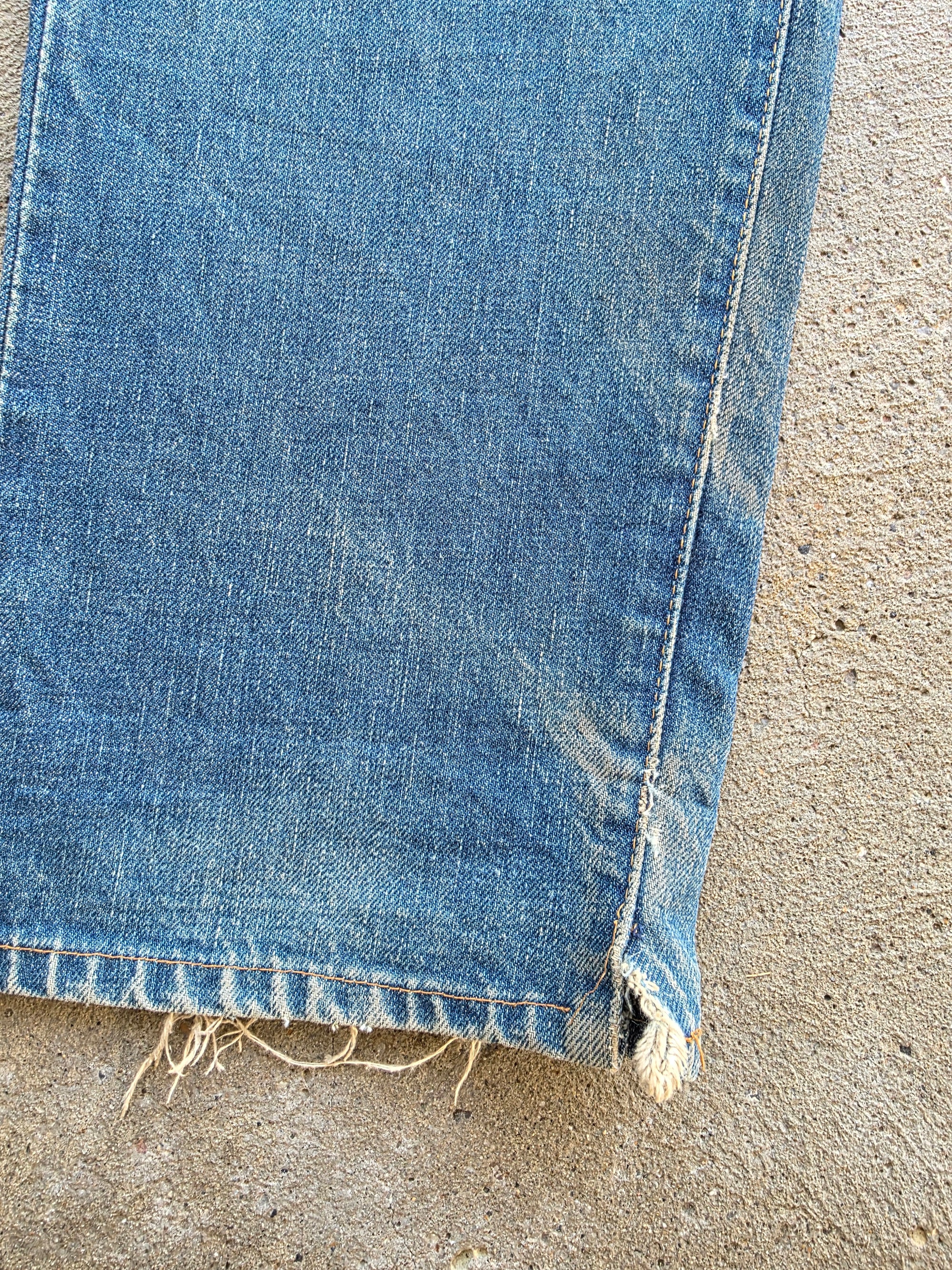 1990s Levis 502 32x34 Redline Selvedge