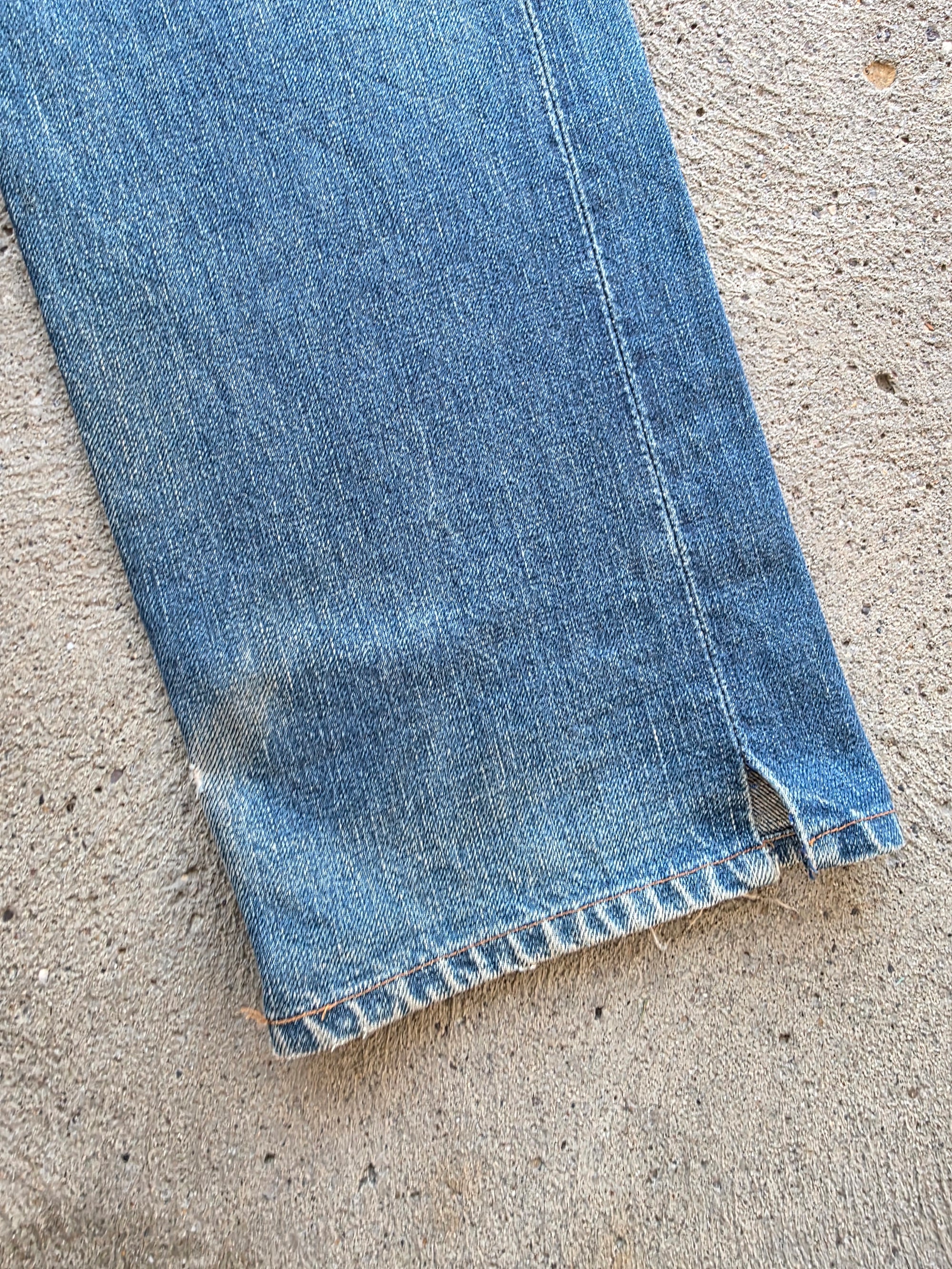 1990s Levis 502 32x34 Redline Selvedge