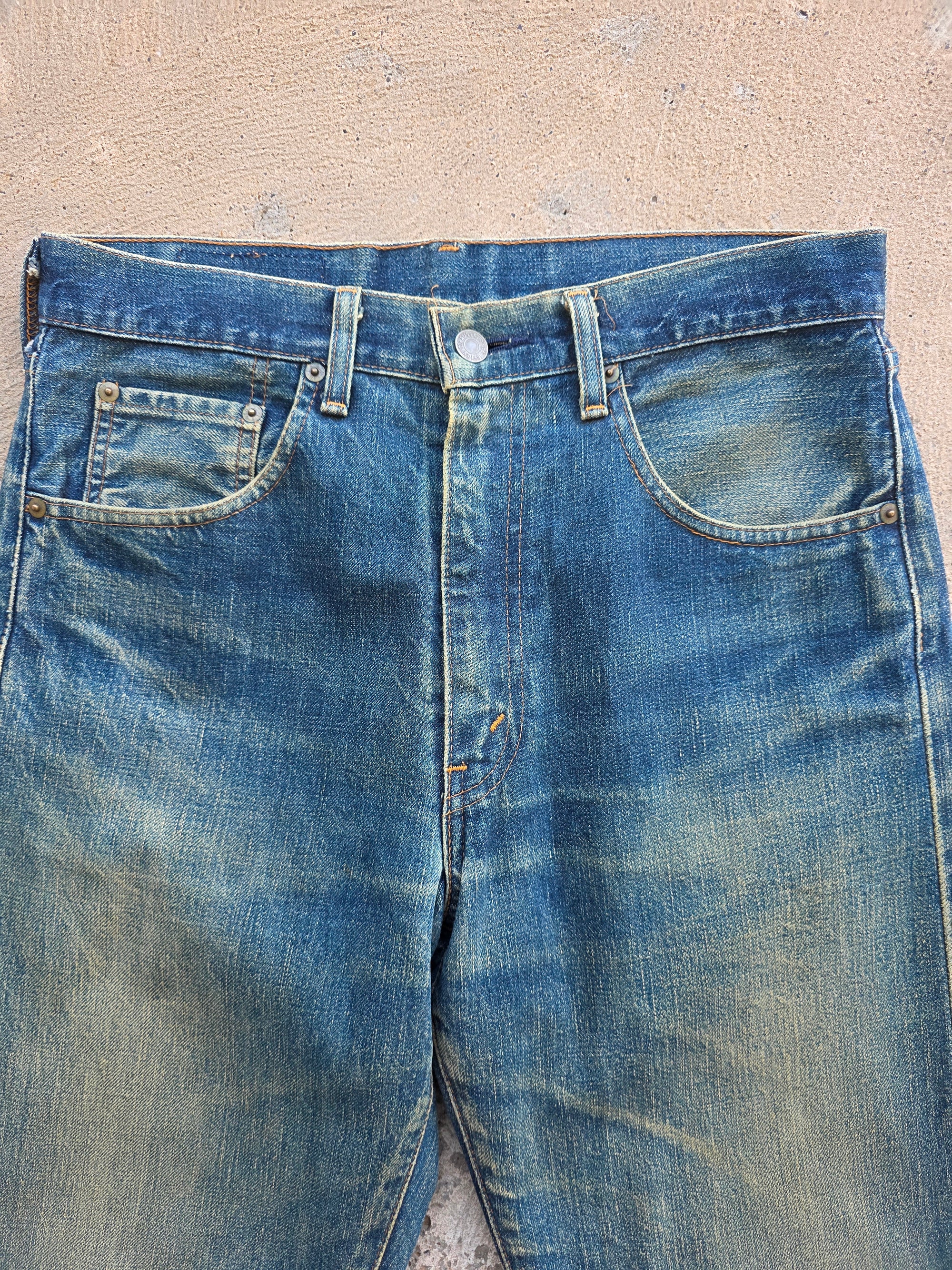 1990s Levis 502 32x34 Redline Selvedge