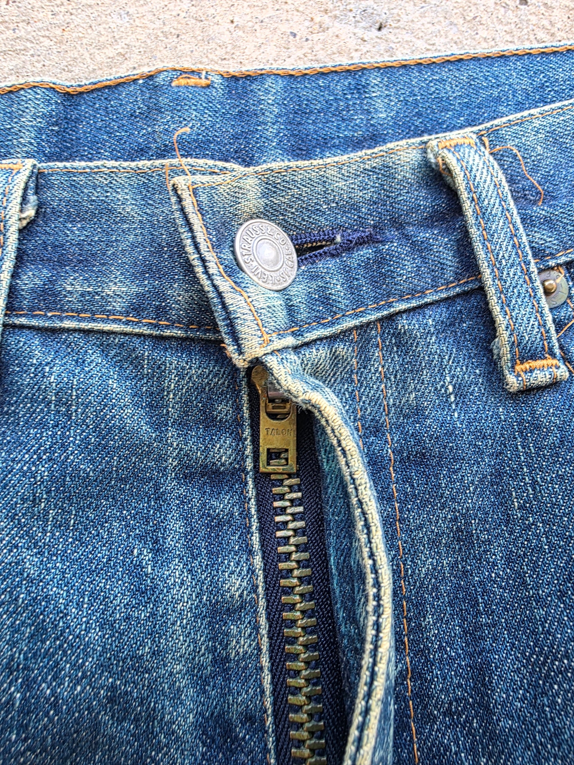 1990s Levis 502 32x34 Redline Selvedge