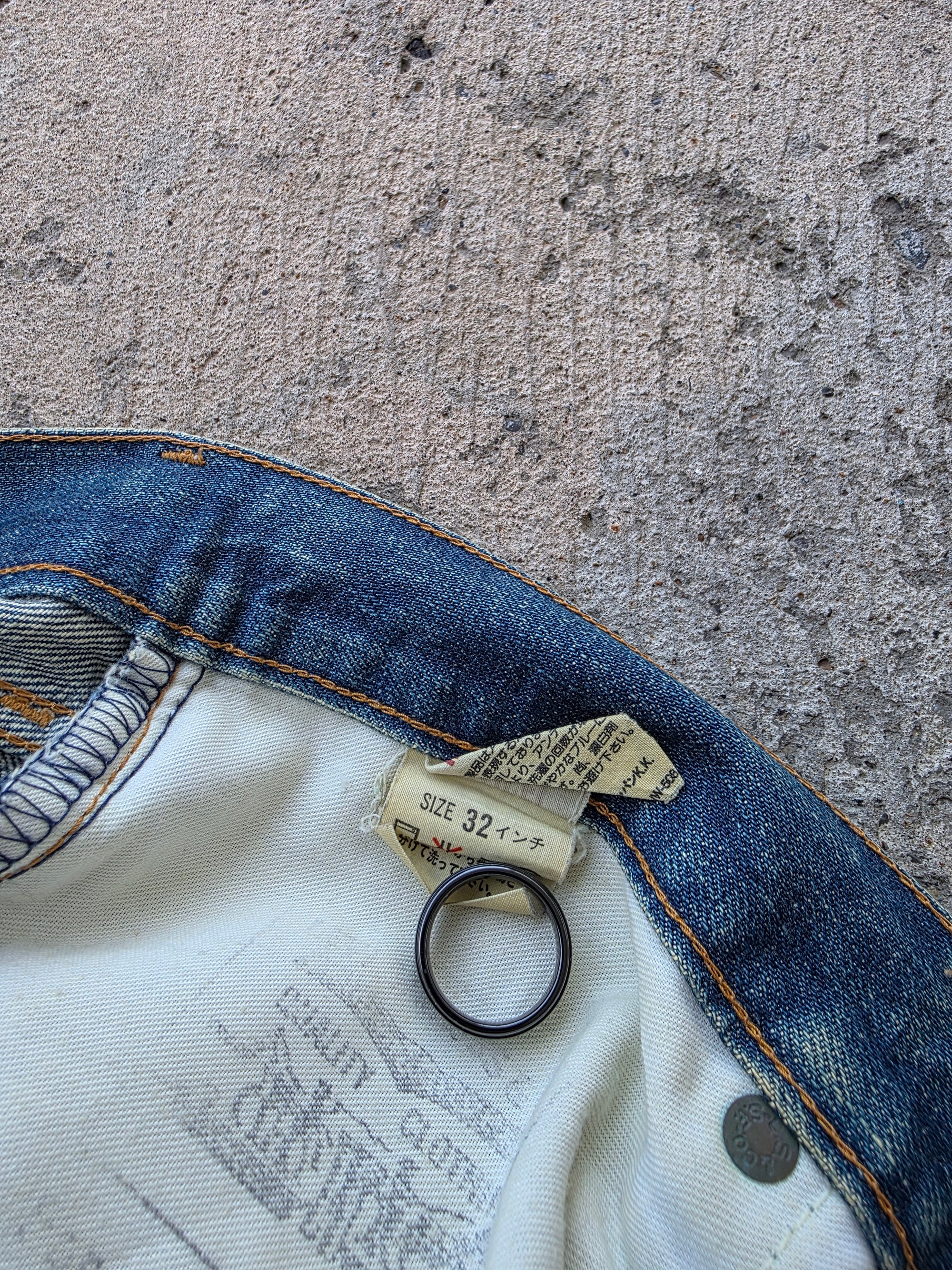 1990s Levis 502 32x34 Redline Selvedge
