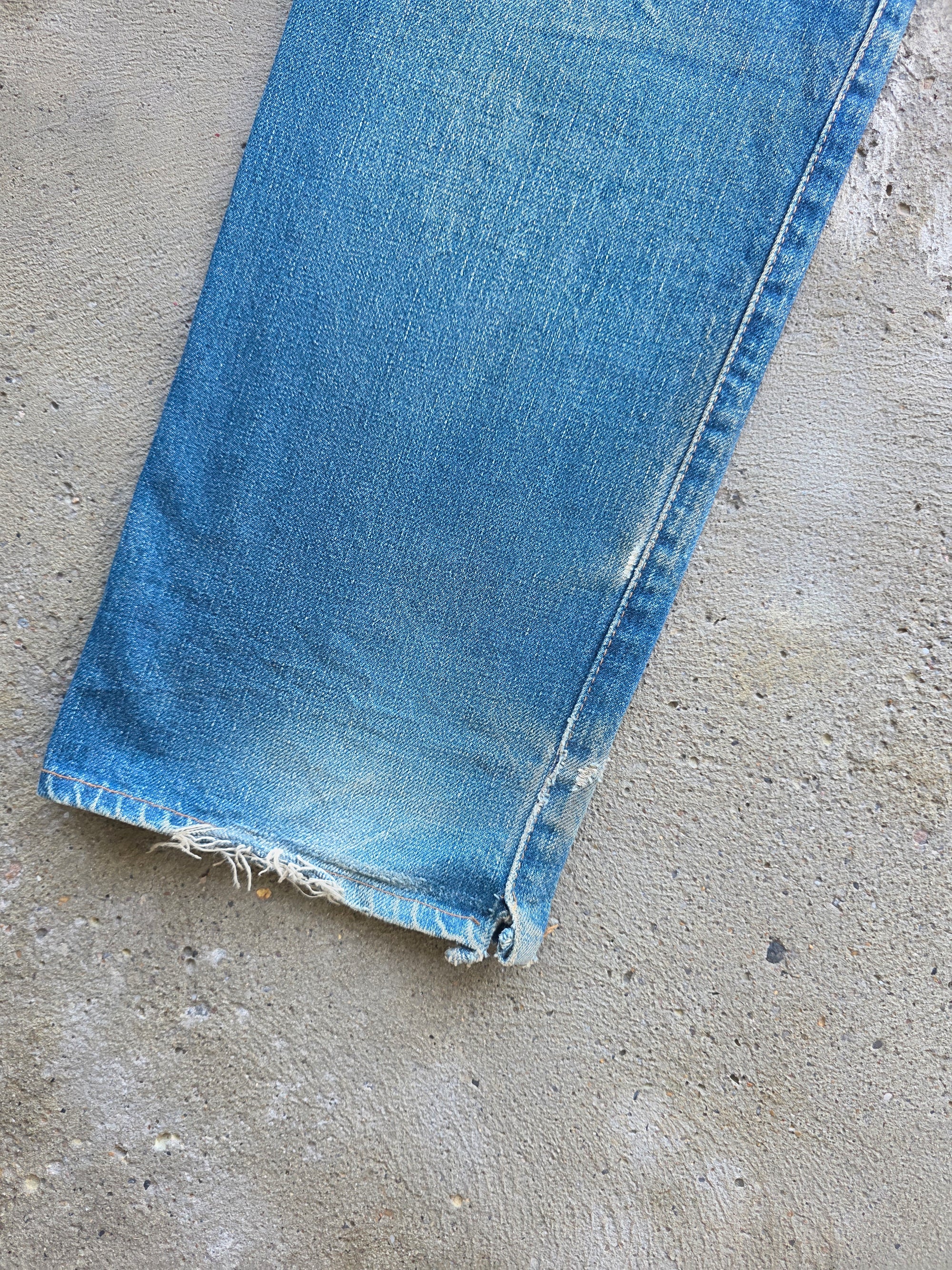1990s Levis 502 32x34 Redline Selvedge