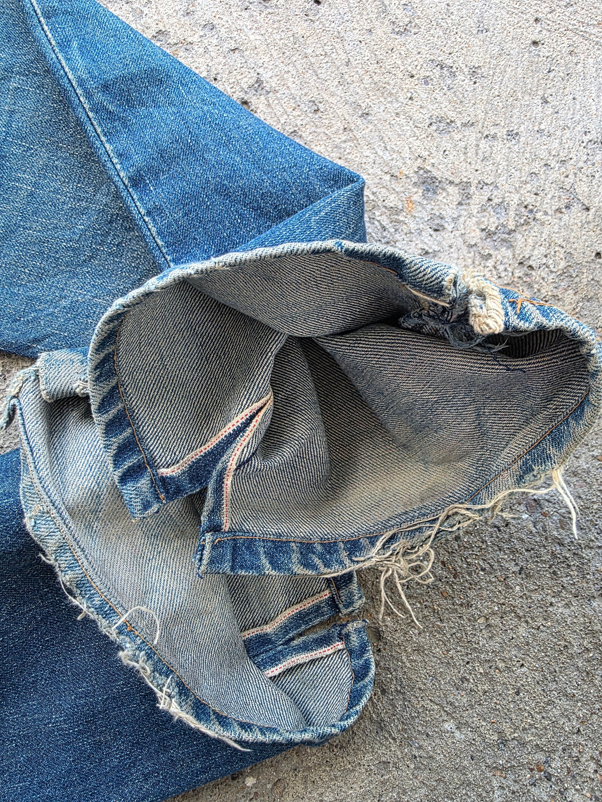 1990s Levis 502 32x34 Redline Selvedge