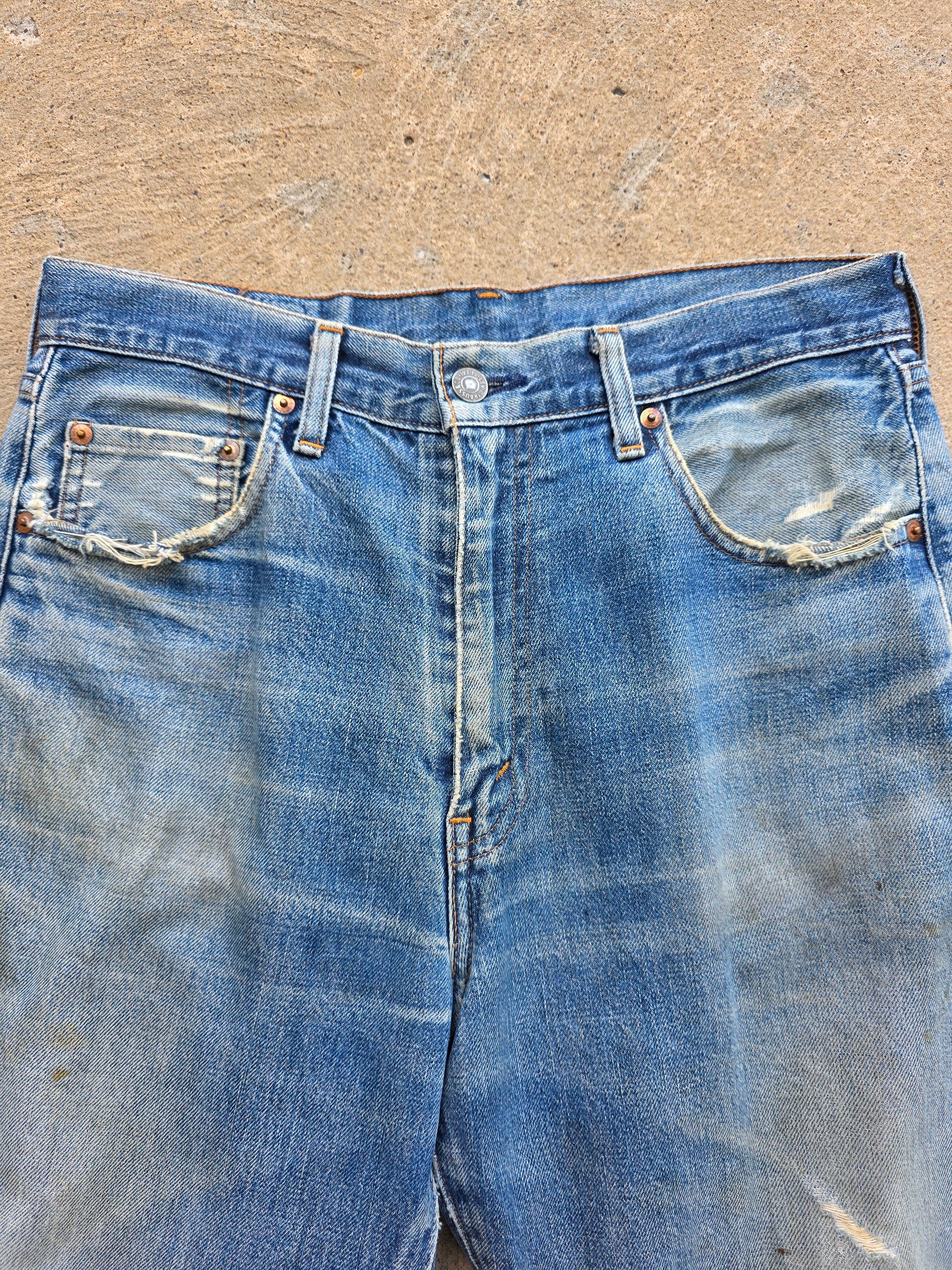 1990s Levis Lvc 504z 31x34 Redline Selvedge