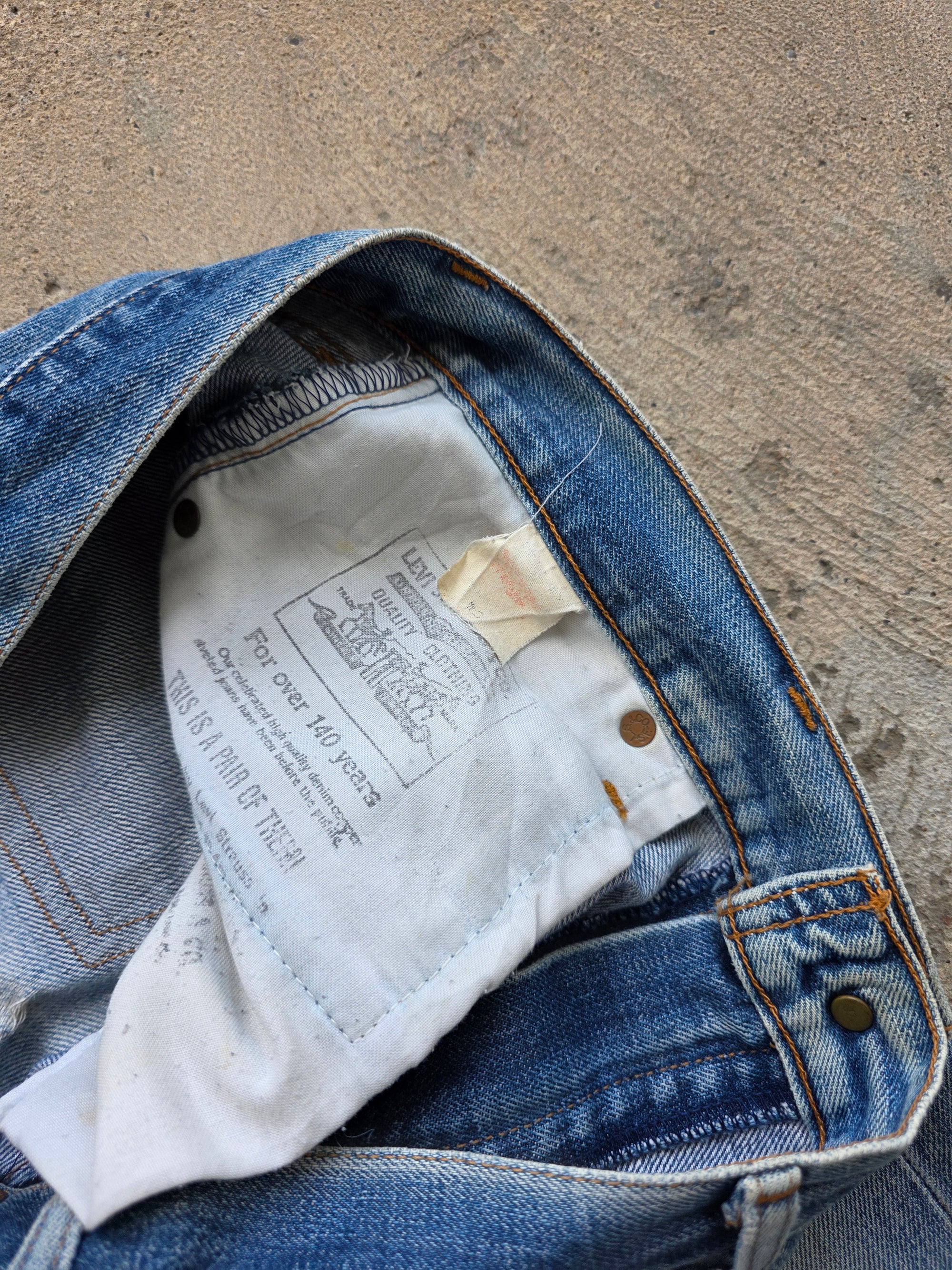 1990s Levis Lvc 504z 31x34 Redline Selvedge