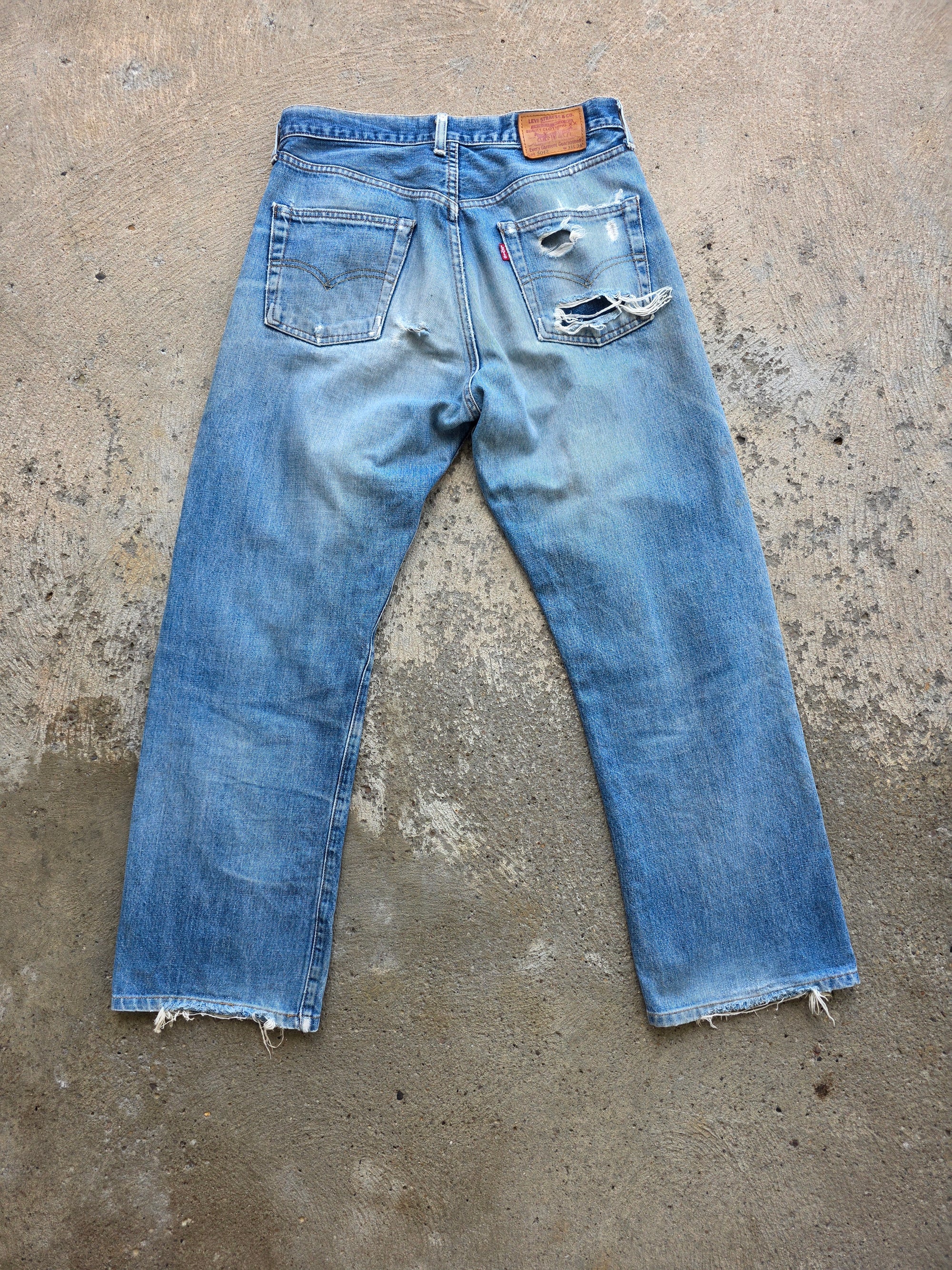 1990s Levis Lvc 504z 31x34 Redline Selvedge
