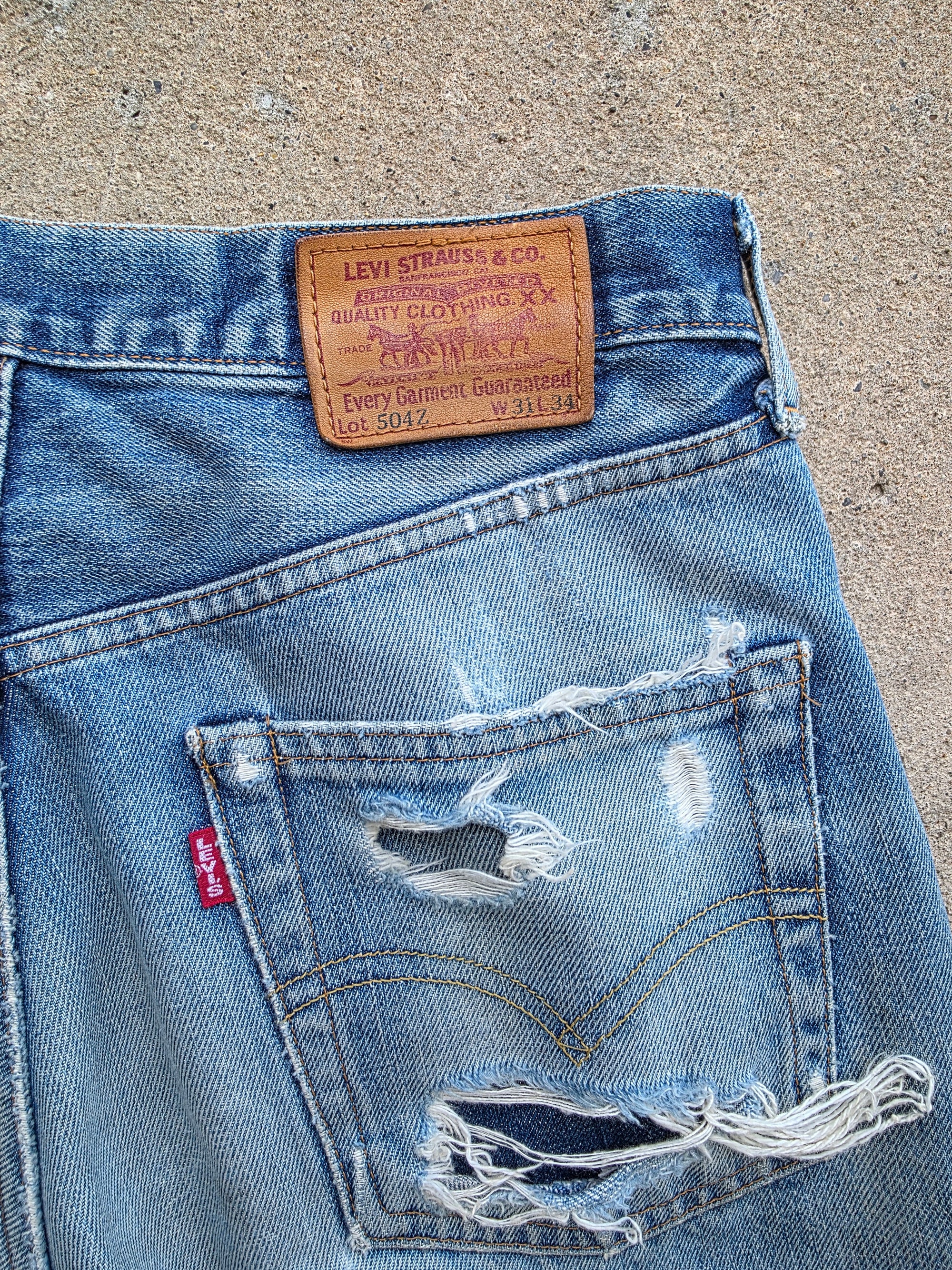 1990s Levis Lvc 504z 31x34 Redline Selvedge