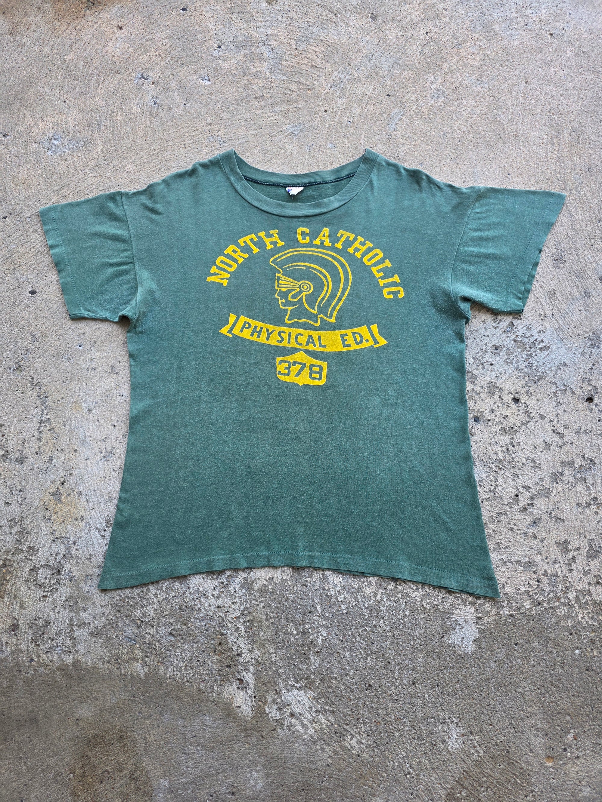 1960s Champion Running Man North Catholic Shirt Large (Shirt only)