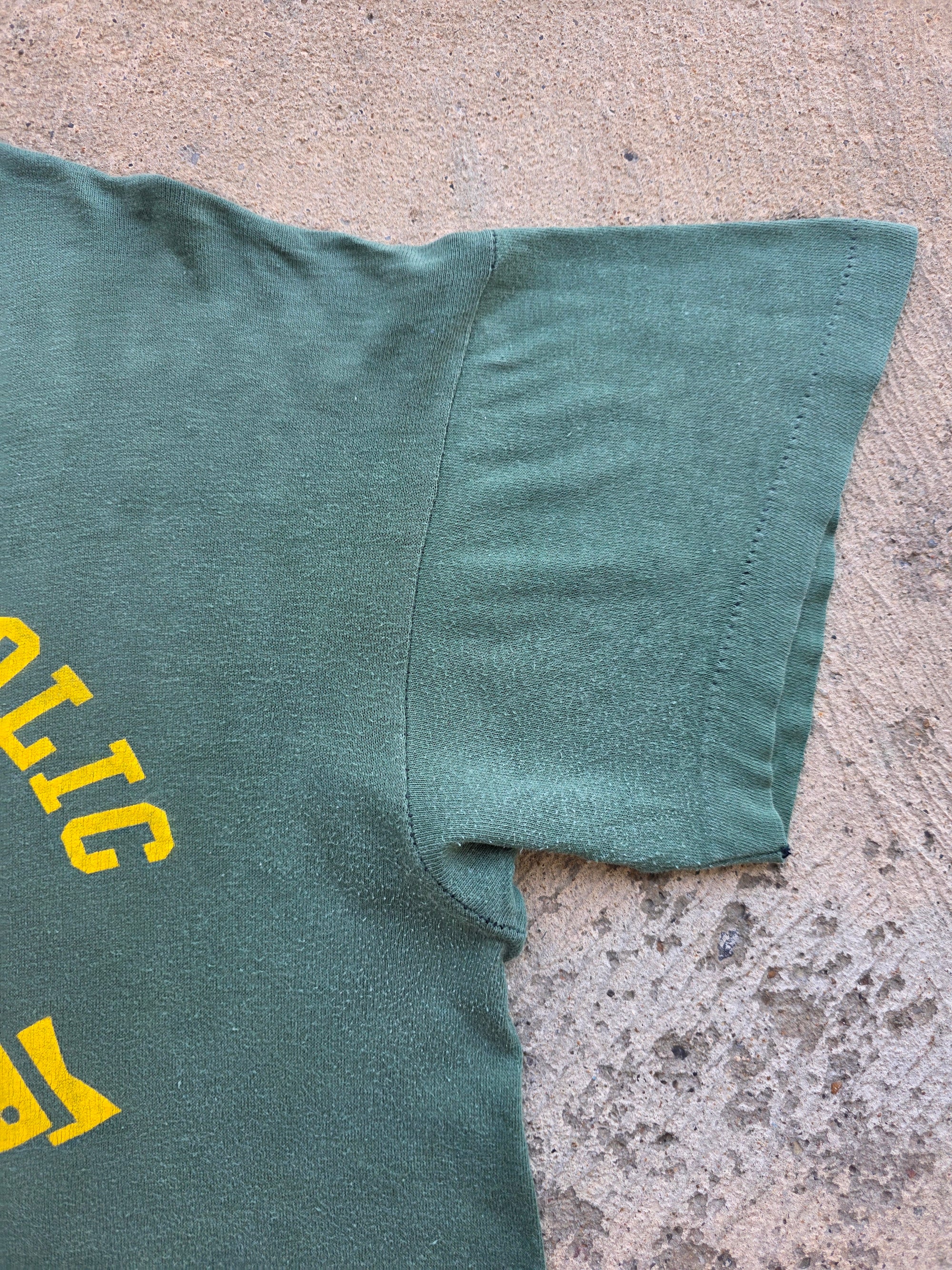 1960s Champion Running Man North Catholic Shirt Large (Shirt only)