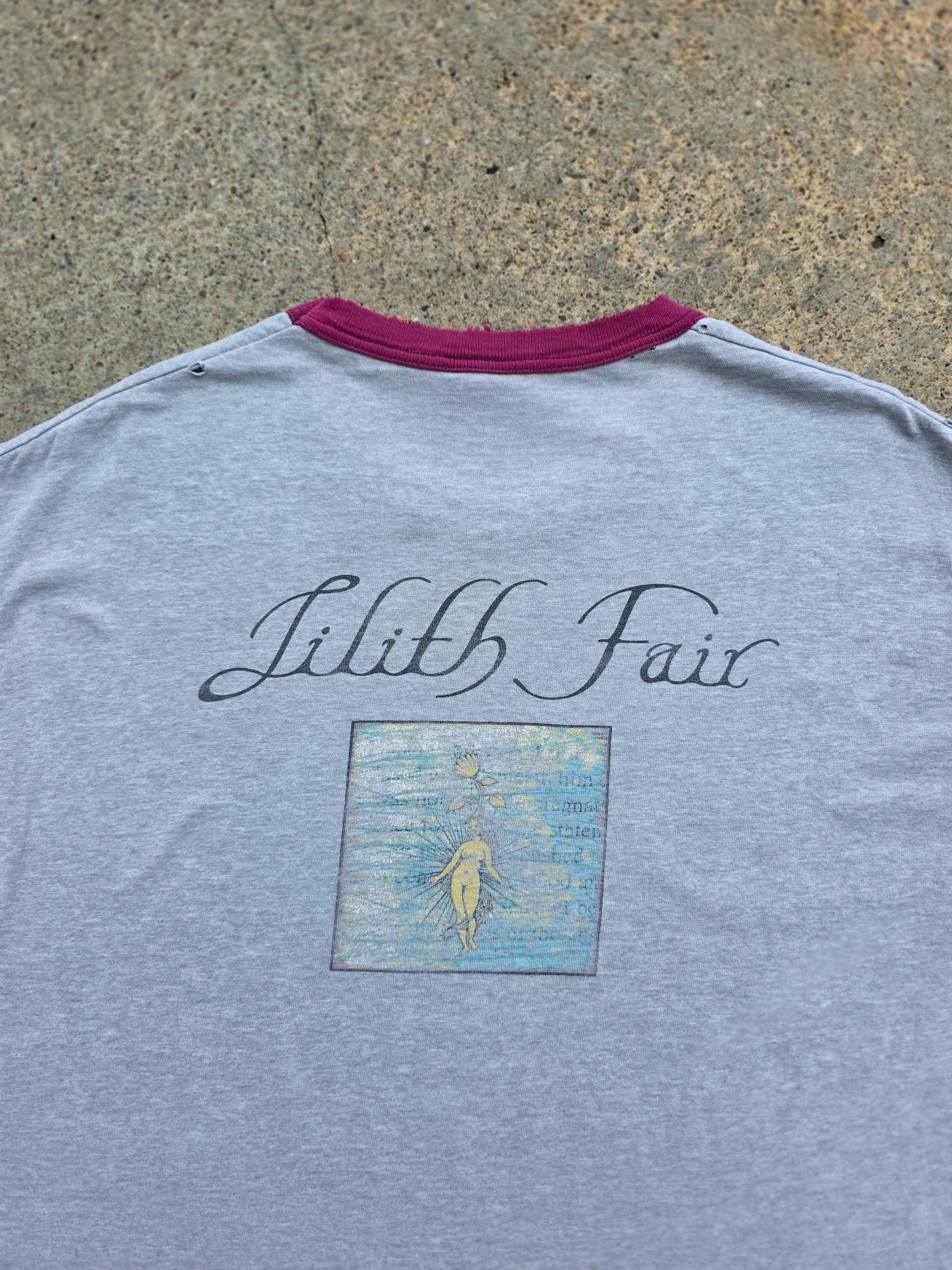 1990s Lilith Fair Ringer Shirt XL