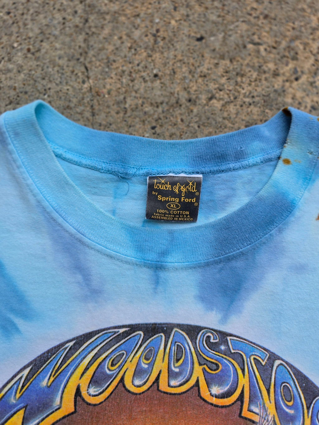 1989 Woodstock Mike Dubois Art Shirt XL
