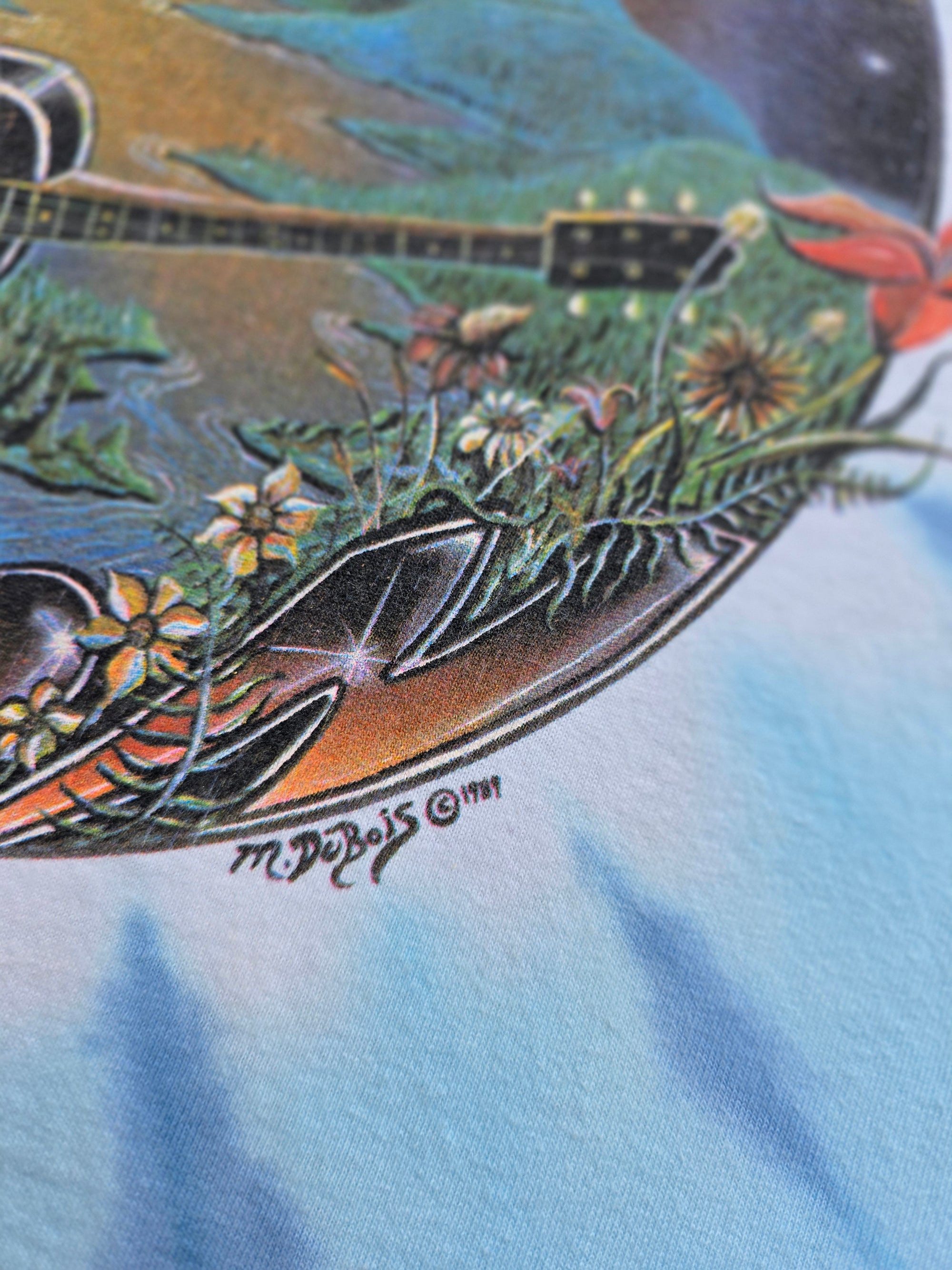 1989 Woodstock Mike Dubois Art Shirt XL
