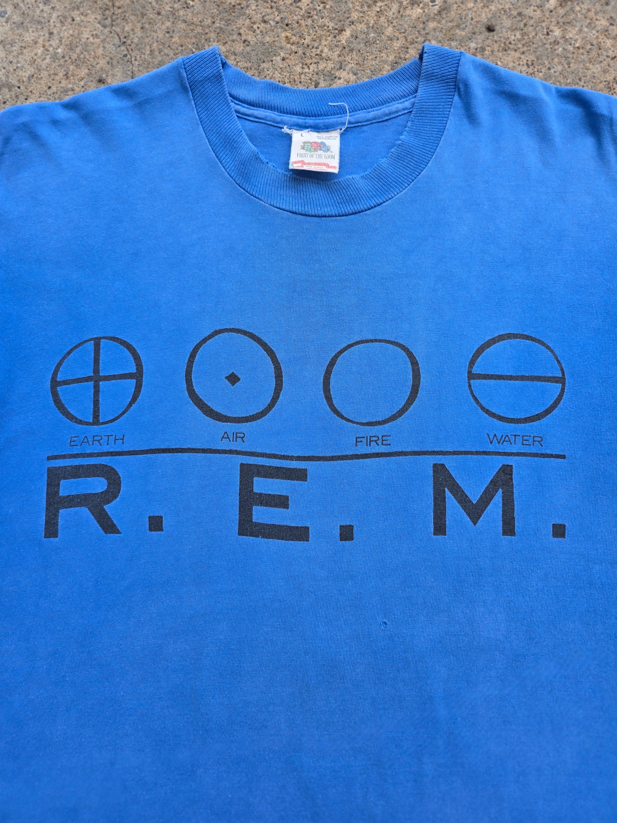 1980s R.E.M Metal Shirt Large