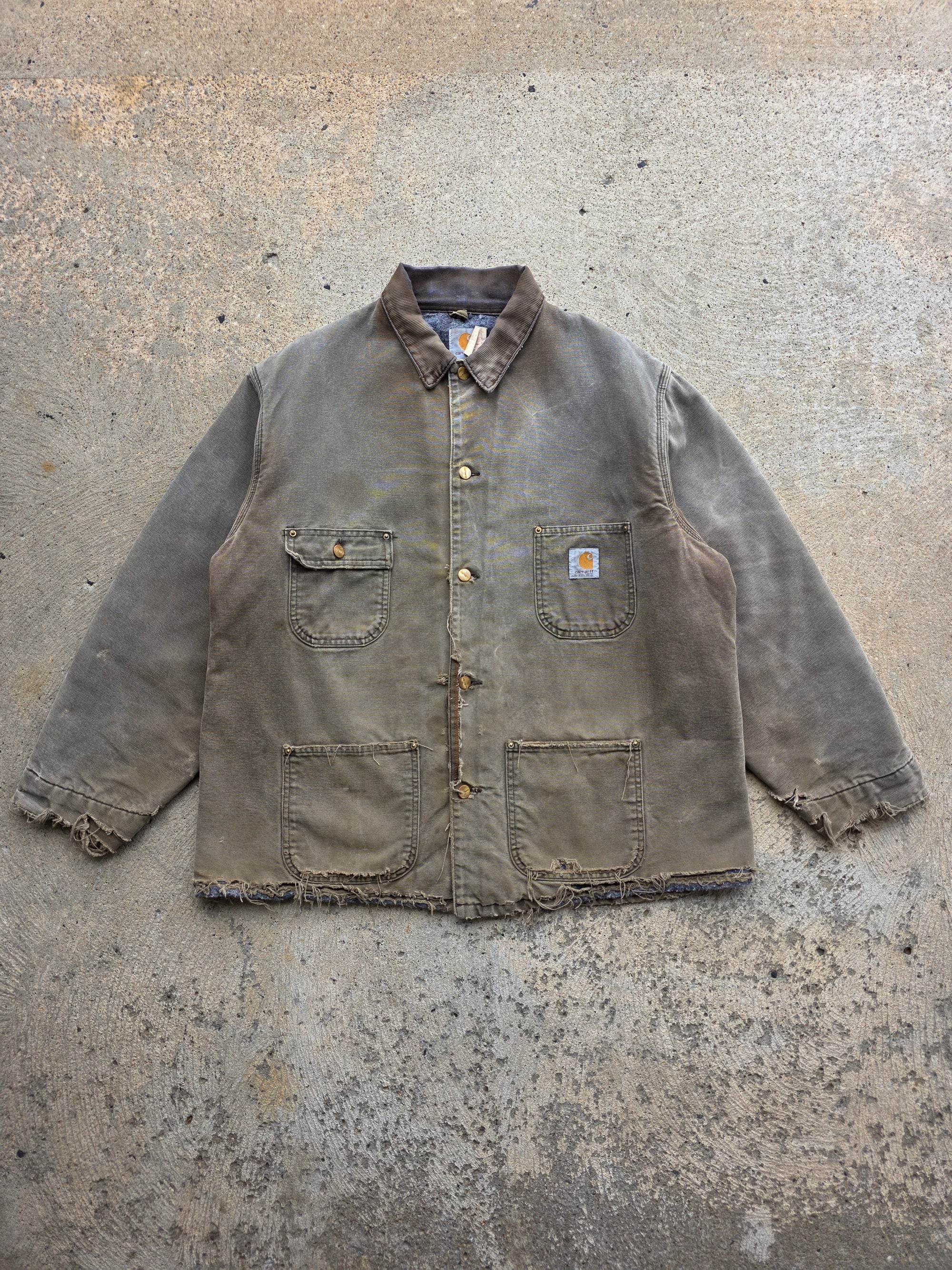 1990s Carhartt Barn Coat Brown XL