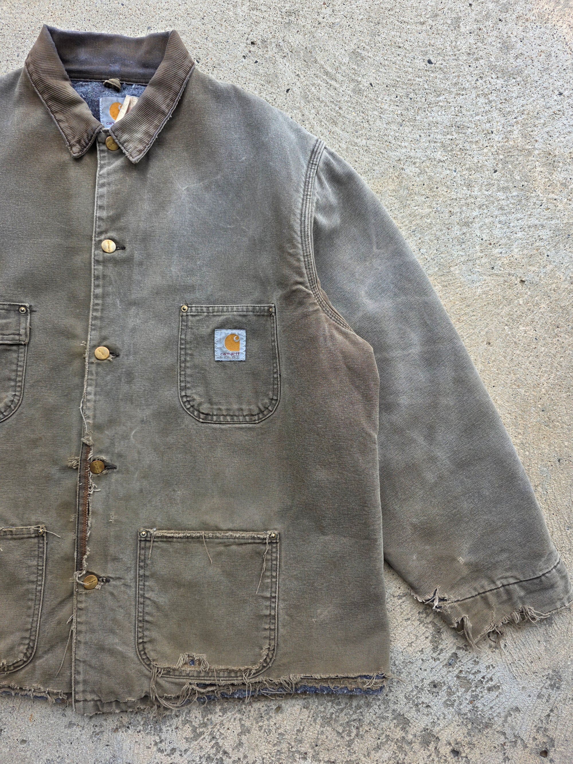 1990s Carhartt Barn Coat Brown XL