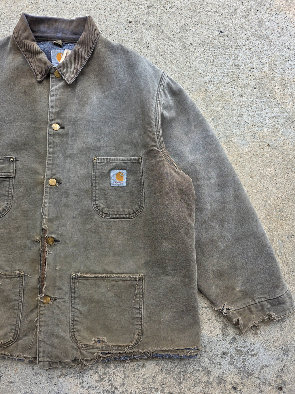 1990s Carhartt Barn Coat Brown XL
