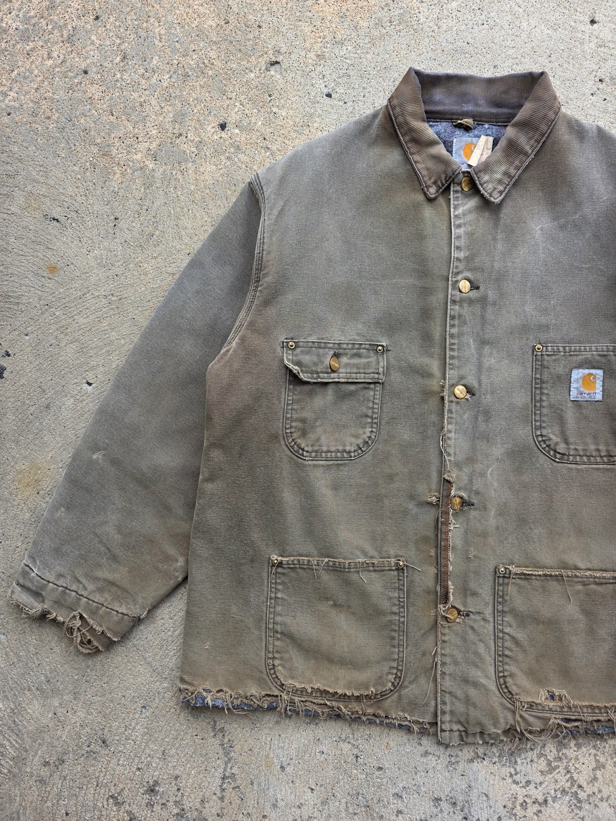 1990s Carhartt Barn Coat Brown XL