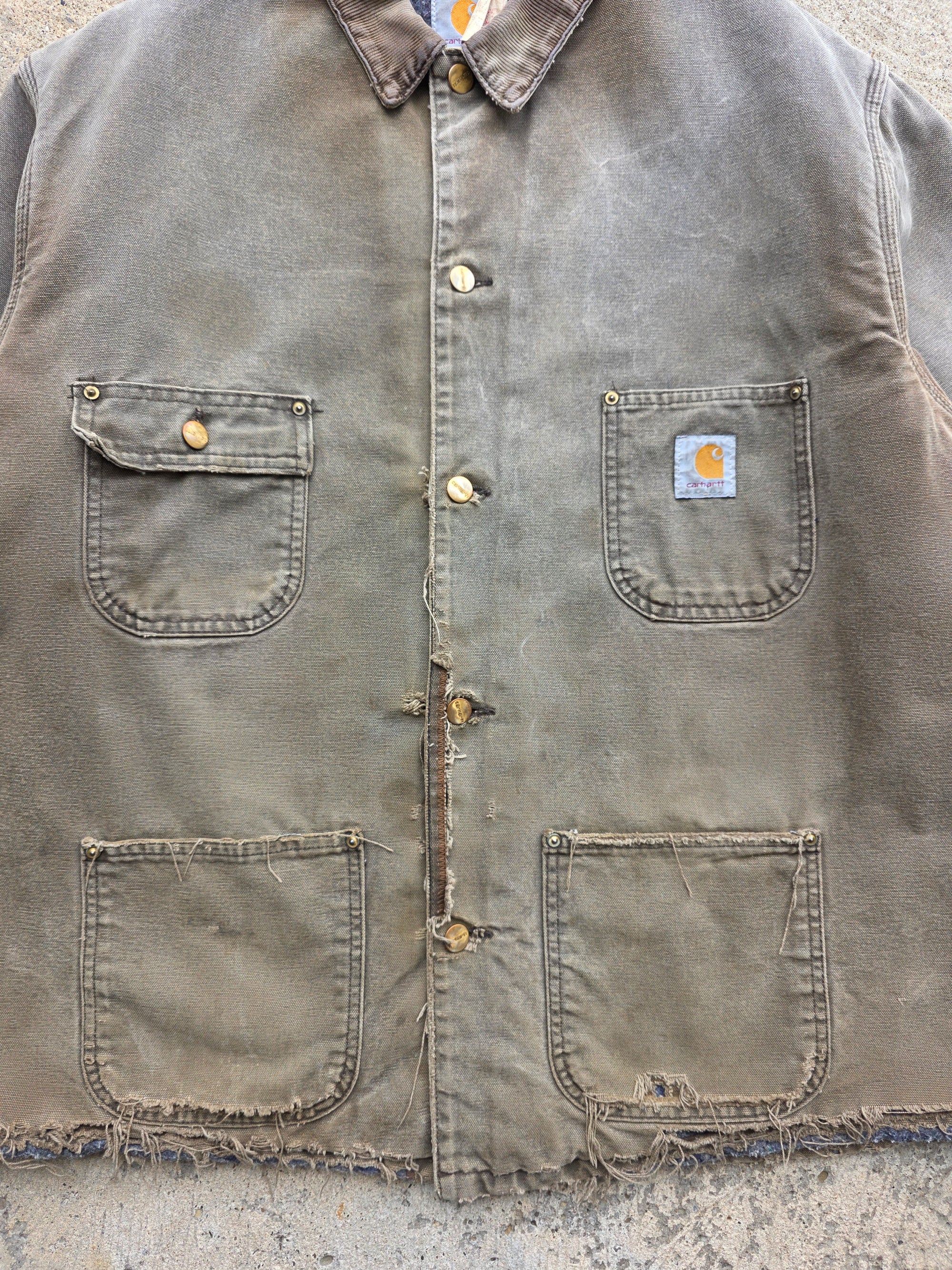 1990s Carhartt Barn Coat Brown XL