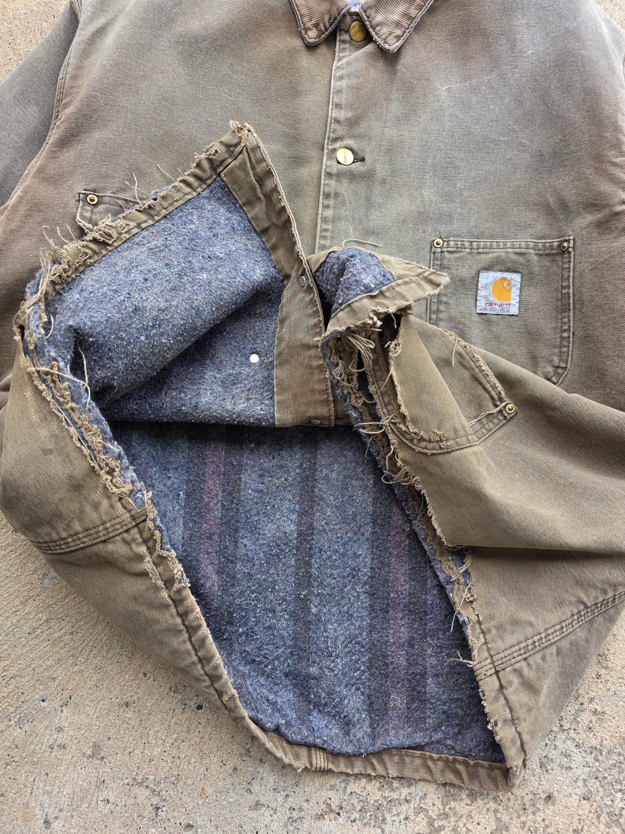 1990s Carhartt Barn Coat Brown XL