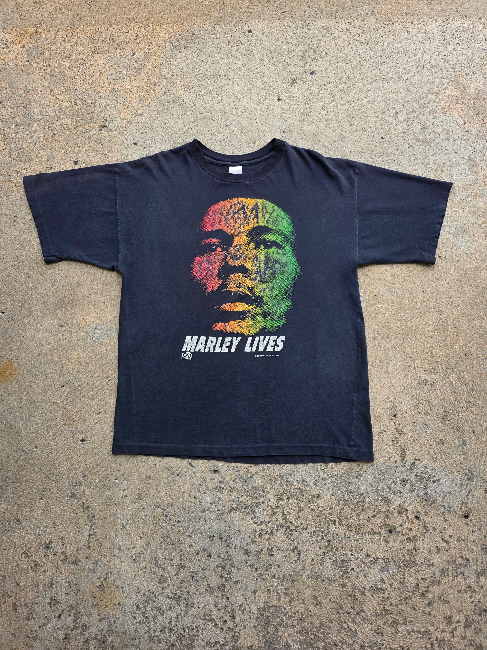 1990s Bob Marley "Marley Lives" Shirt XL