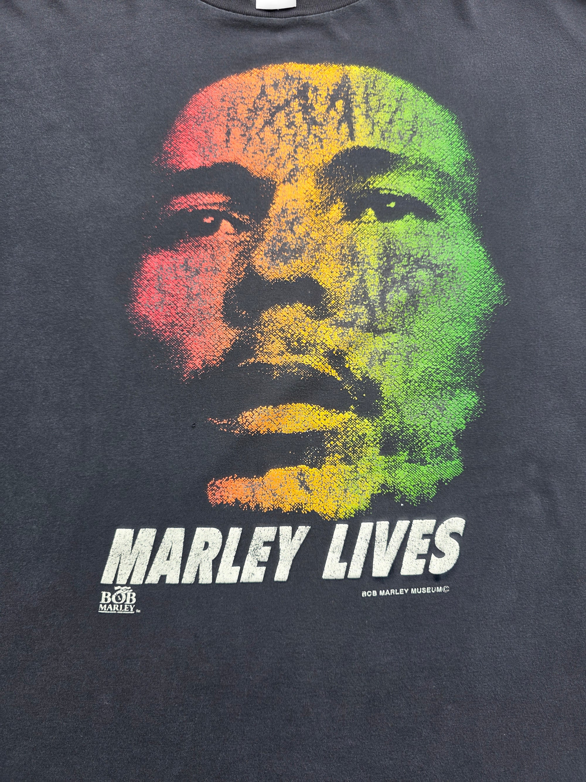 1990s Bob Marley "Marley Lives" Shirt XL