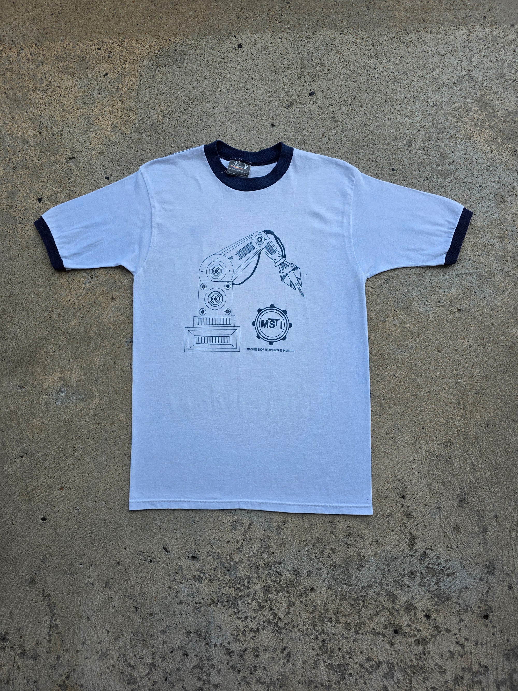 1980s Machine Shop Technologies Institute Ringer Shirt Large