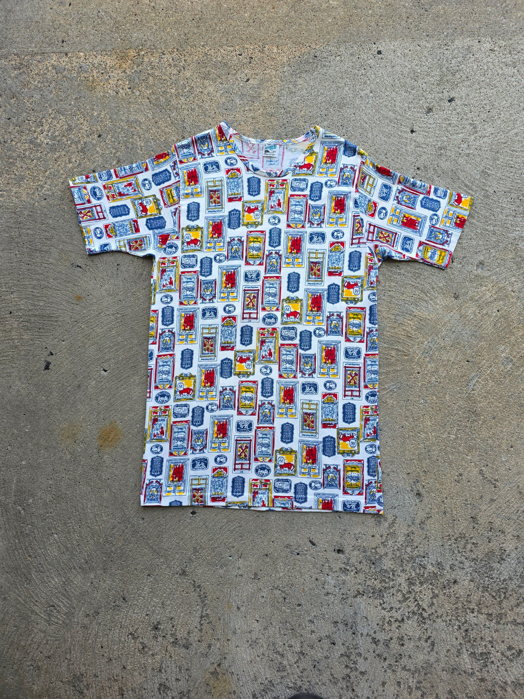 1970s Munsingwear Novelty Print Shirt Large