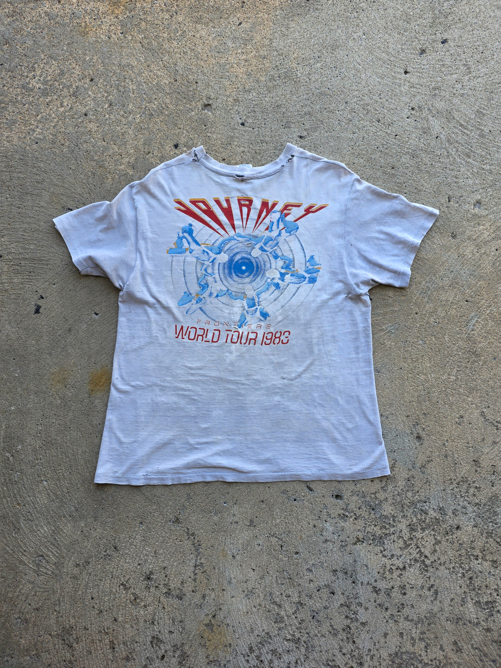 1983 Journey Frontiers World Tour Shirt Large