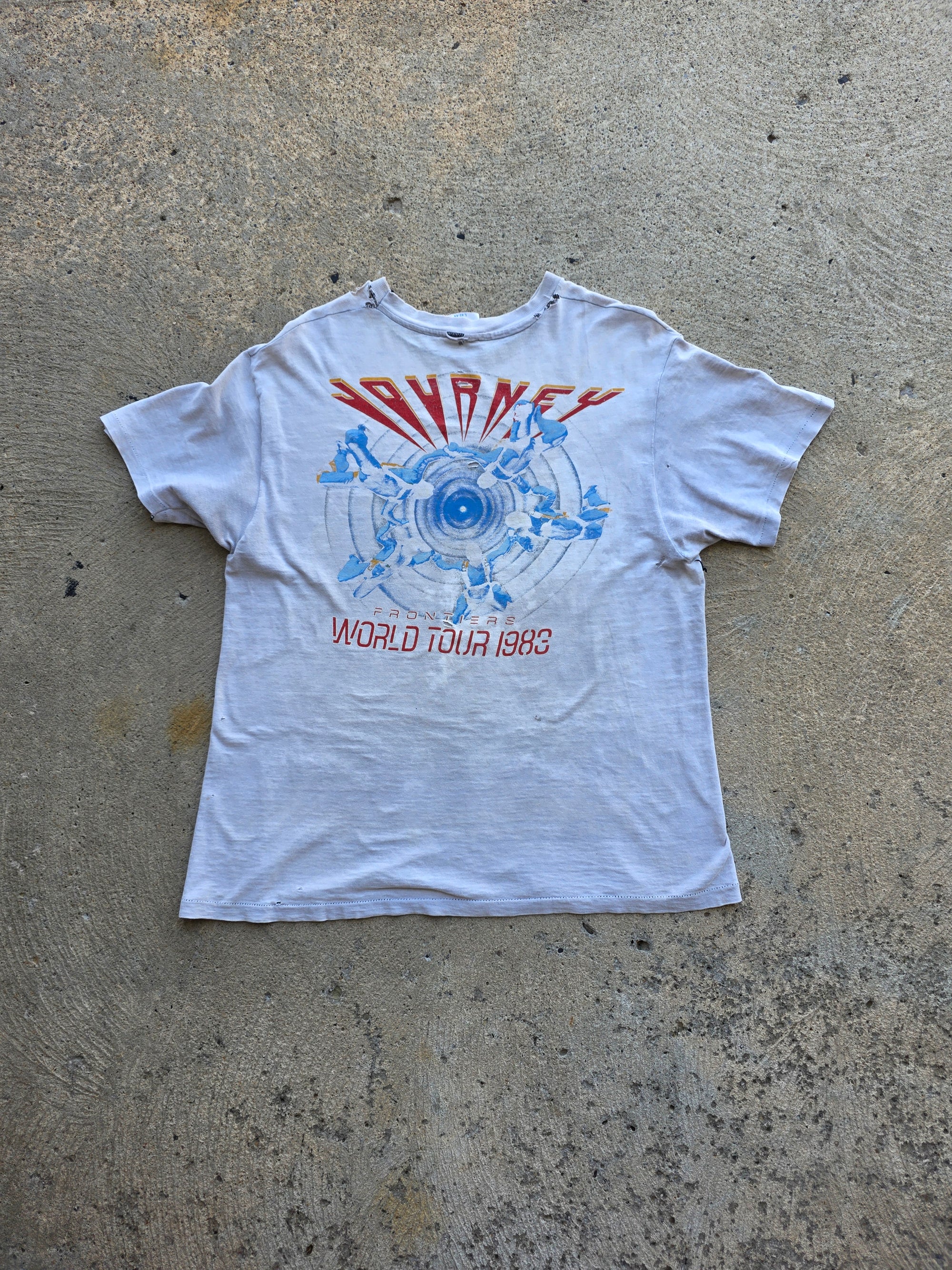 1983 Journey Frontiers World Tour Shirt Large