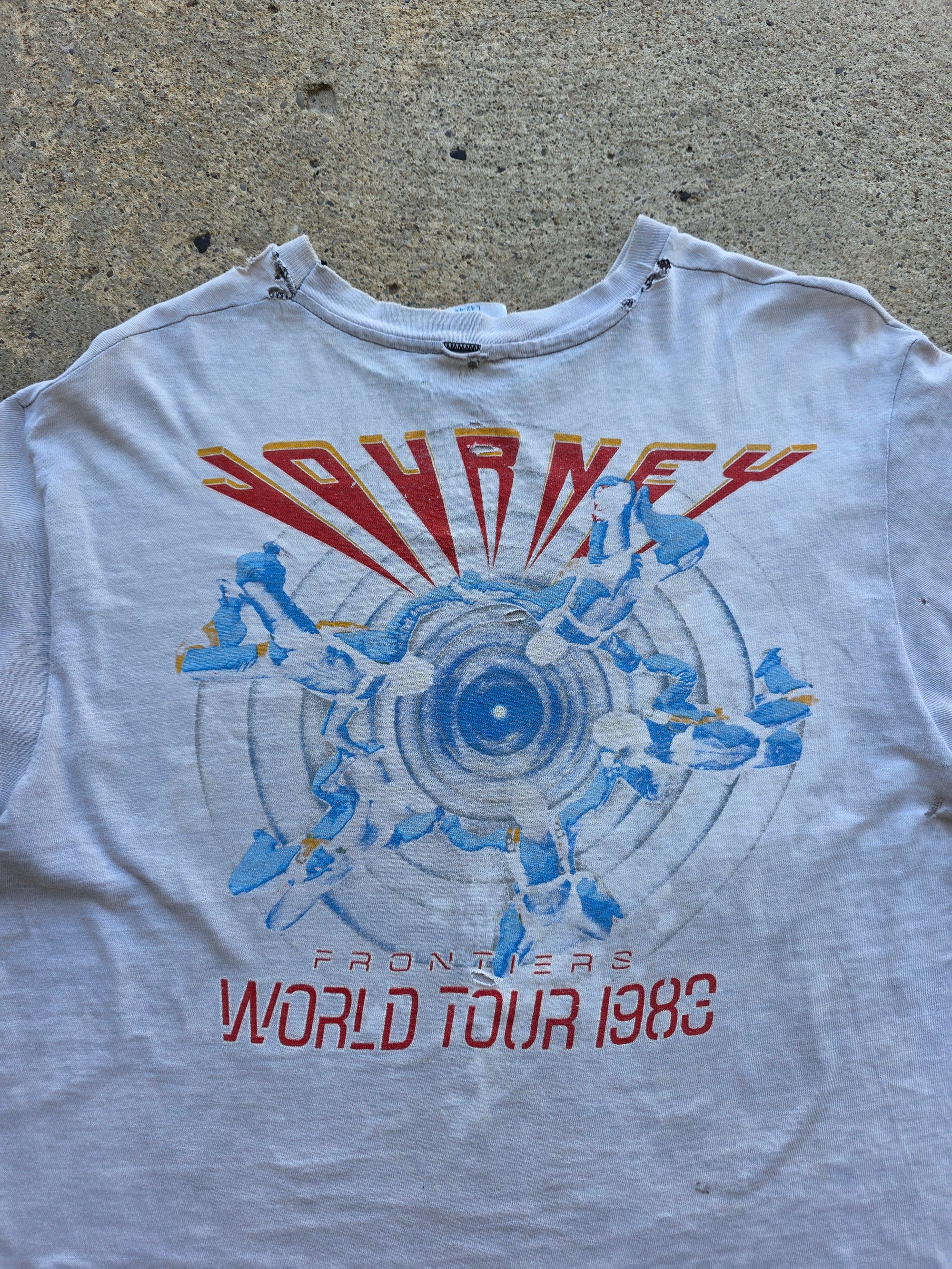 1983 Journey Frontiers World Tour Shirt Large